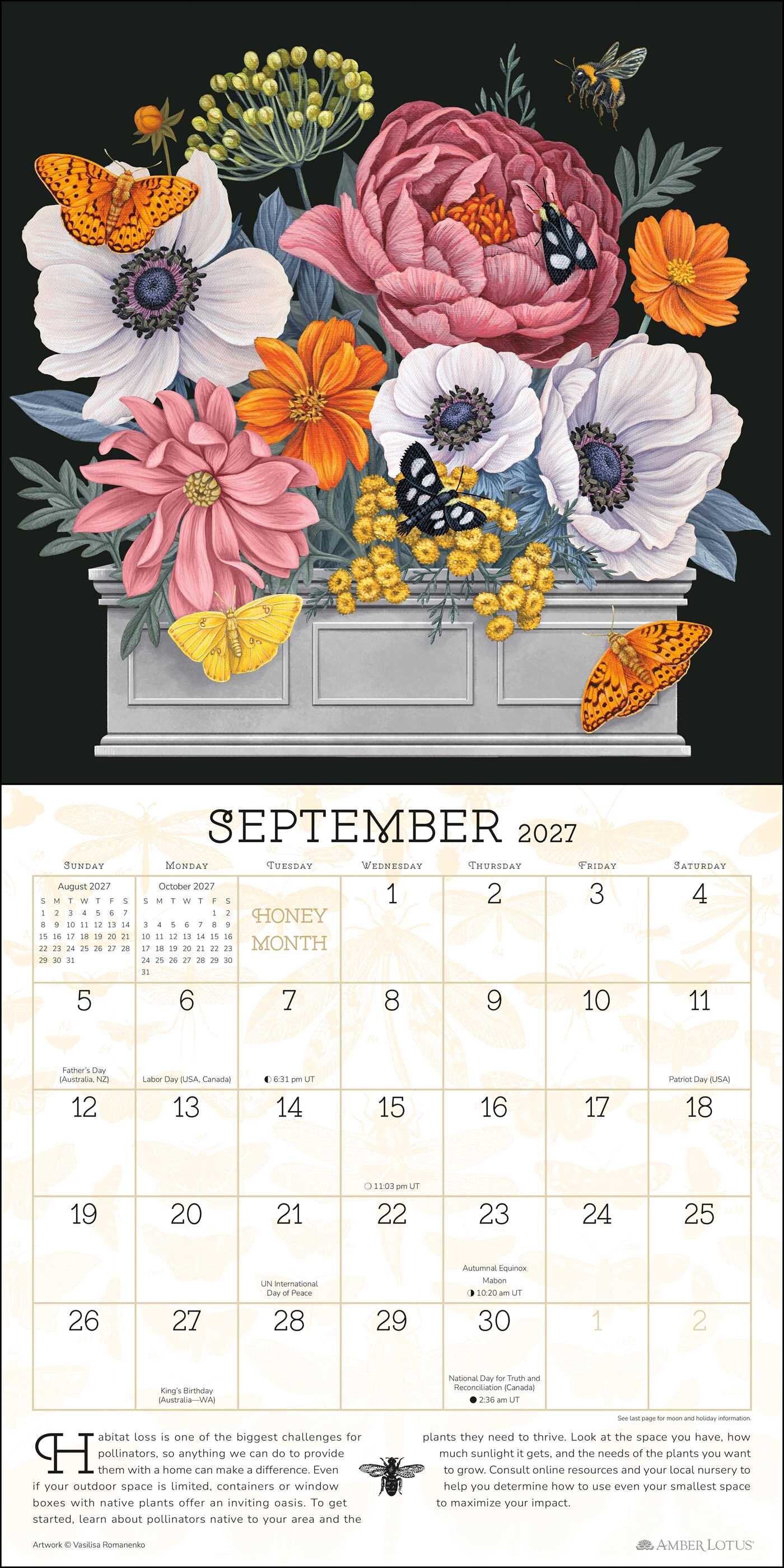 Praise for the Pollinators 2027 Wall Calendar