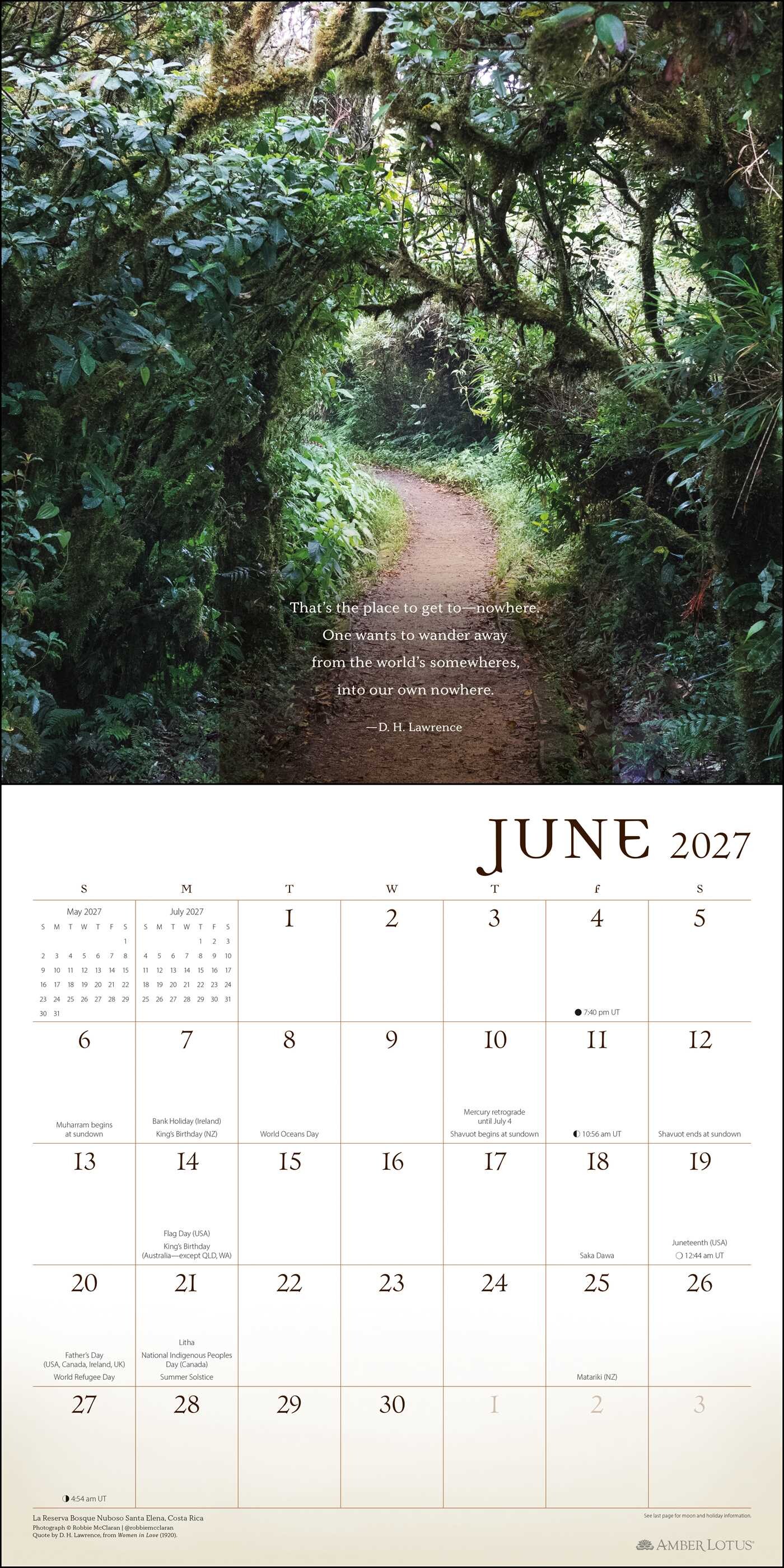 Wanderlust 2027 Wall Calendar