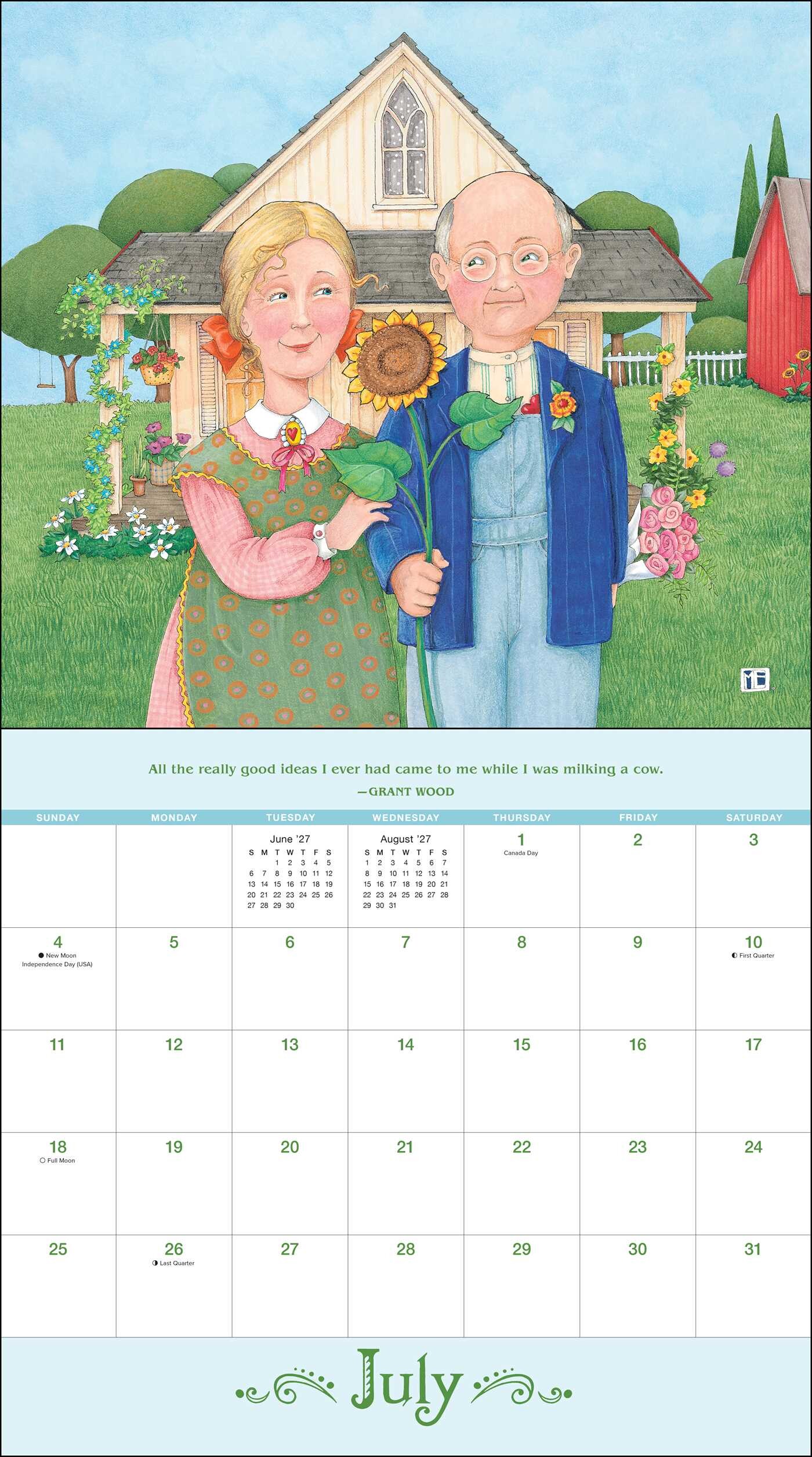 Mary Engelbreit's ME and the Masterpieces 2027 Deluxe Wall Calendar