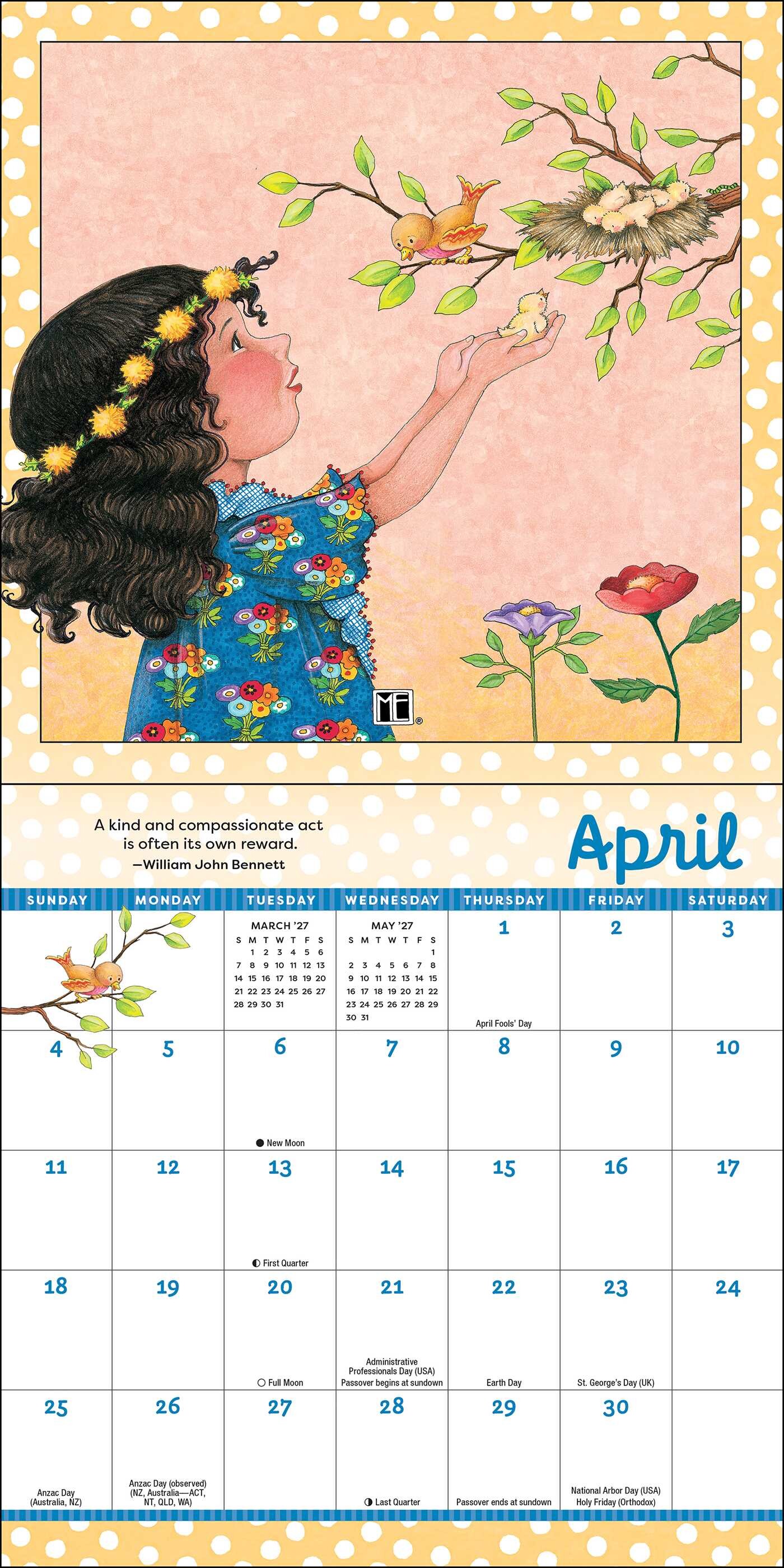 Mary Engelbreit's Kindness is Magic 2027 Mini Wall Calendar