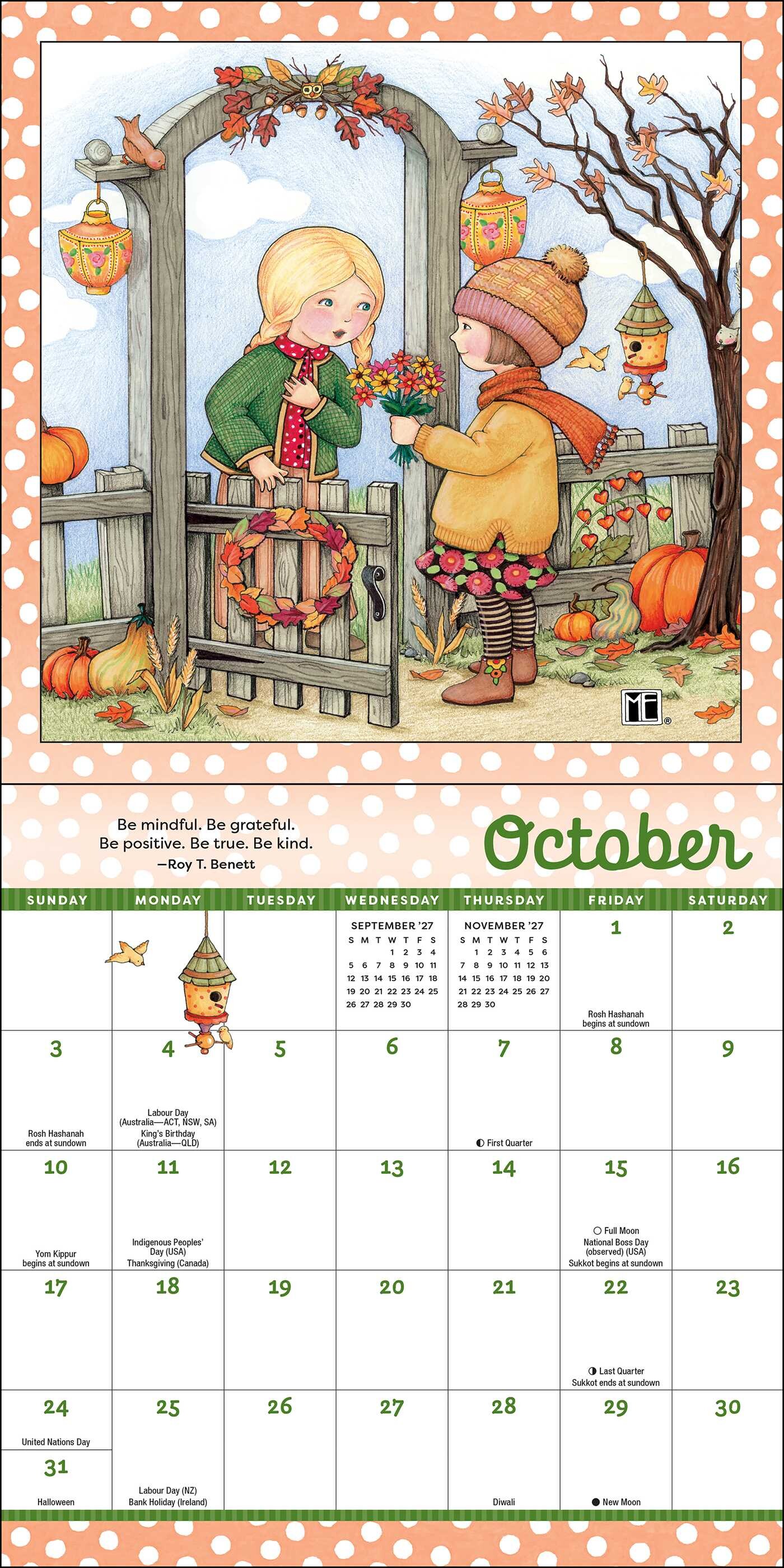 Mary Engelbreit's Kindness is Magic 2027 Mini Wall Calendar