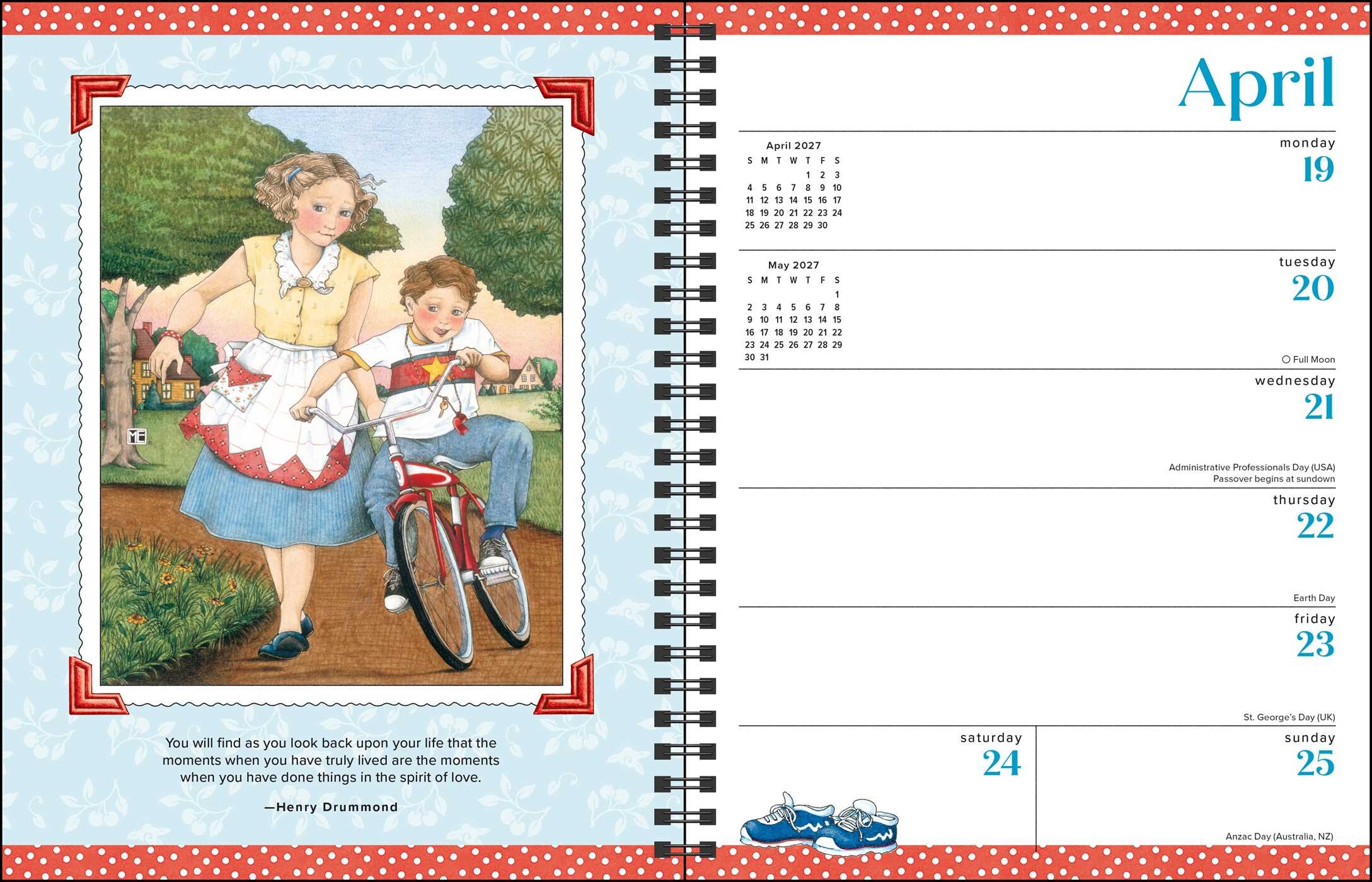 Mary Engelbreit's A Moment Here, A Memory There 2027 Monthly/Weekly Planner