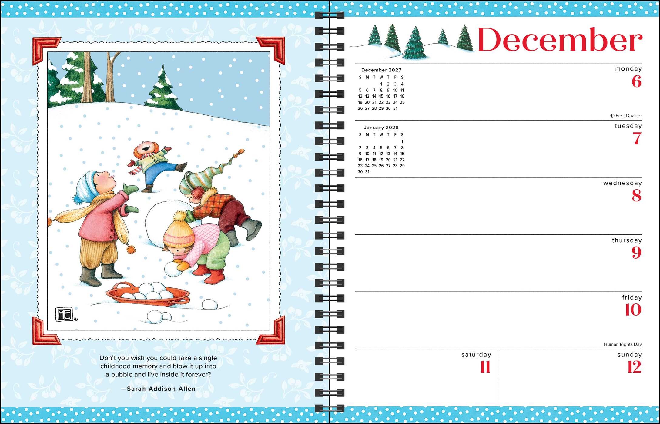 Mary Engelbreit's A Moment Here, A Memory There 2027 Monthly/Weekly Planner