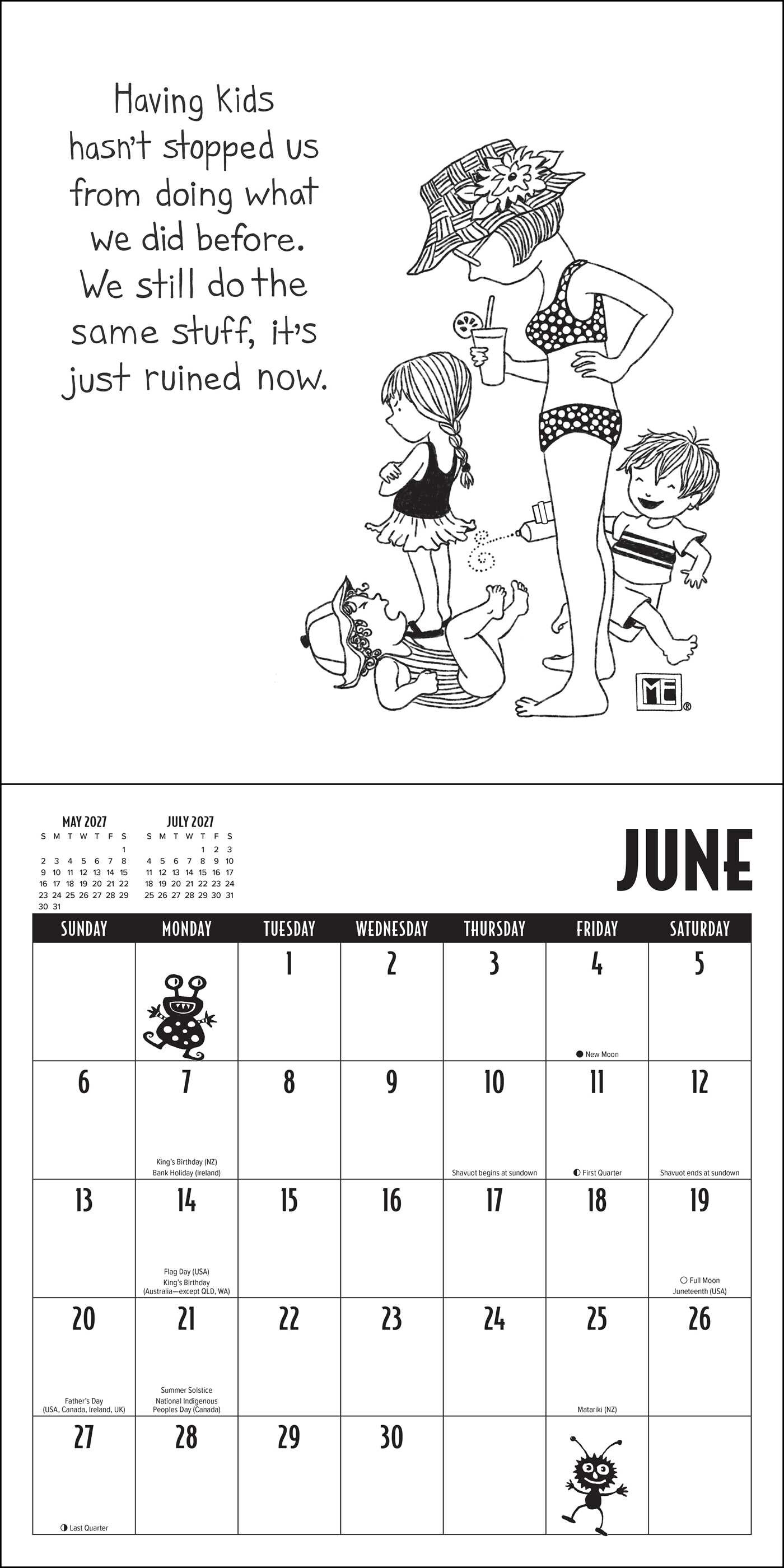 Mary EngelDark 2027 Wall Calendar