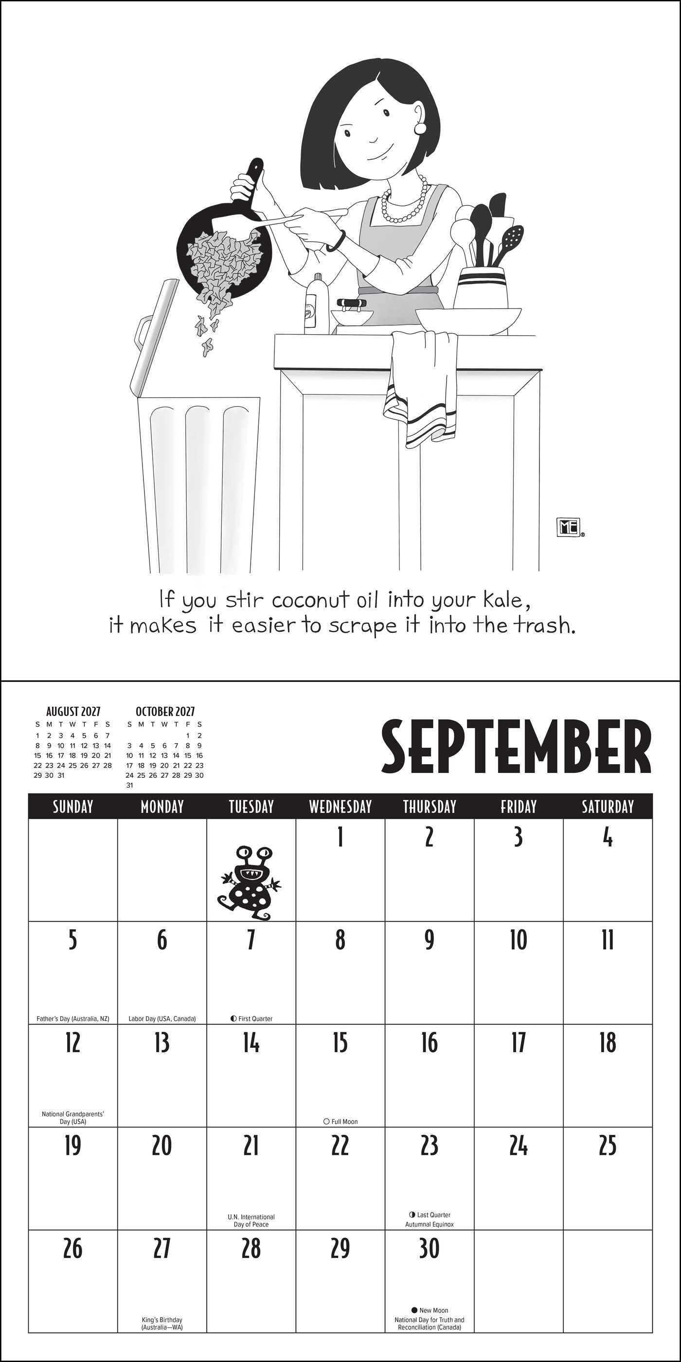 Mary EngelDark 2027 Wall Calendar