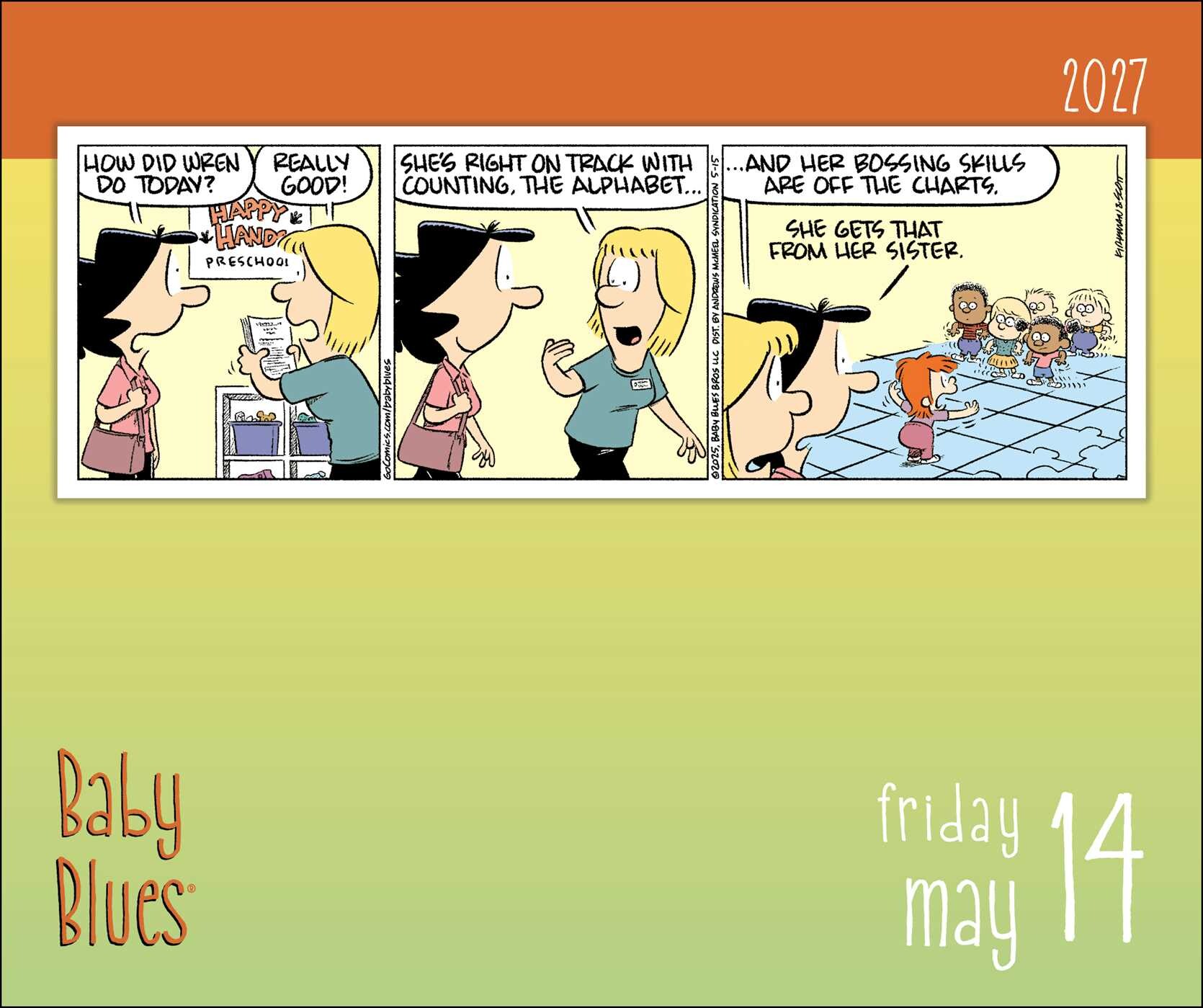 Baby Blues 2027 Day-to-Day Calendar