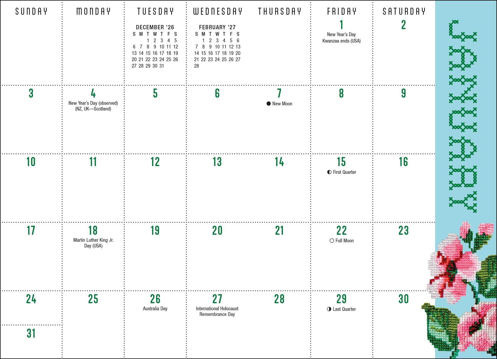 Dolly Parton 2027 Monthly Pocket Planner Calendar