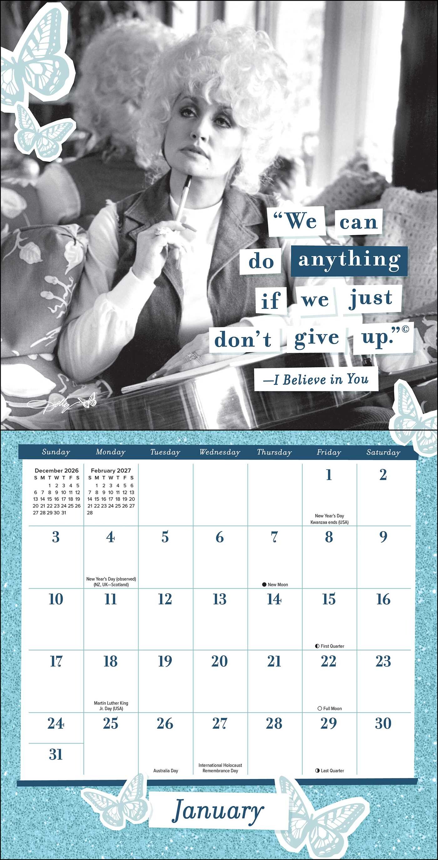 Dolly Parton: A Musical Legend 2027 Mini Wall Calendar