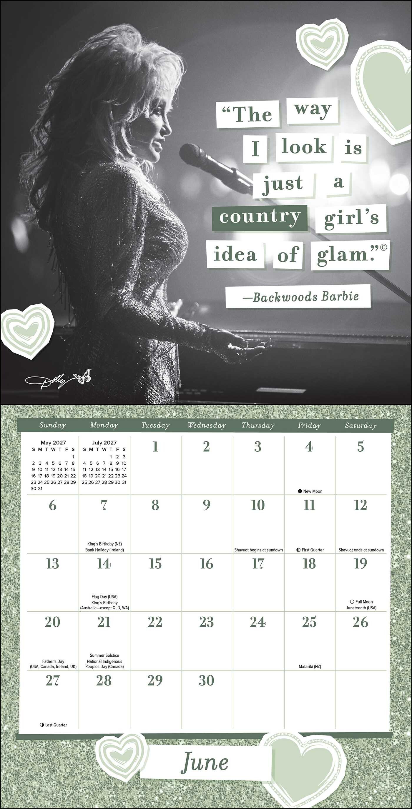 Dolly Parton: A Musical Legend 2027 Mini Wall Calendar