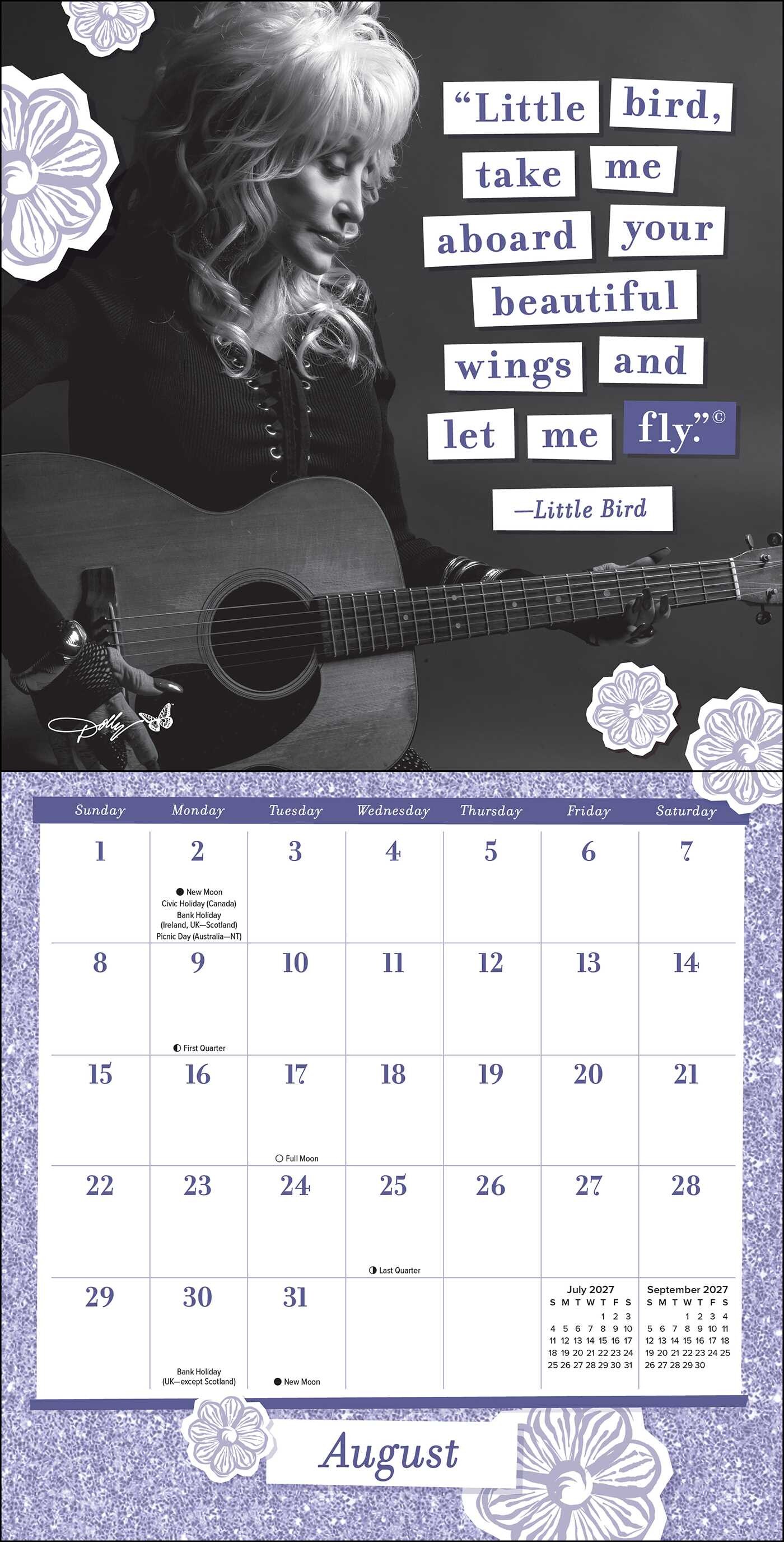 Dolly Parton: A Musical Legend 2027 Mini Wall Calendar