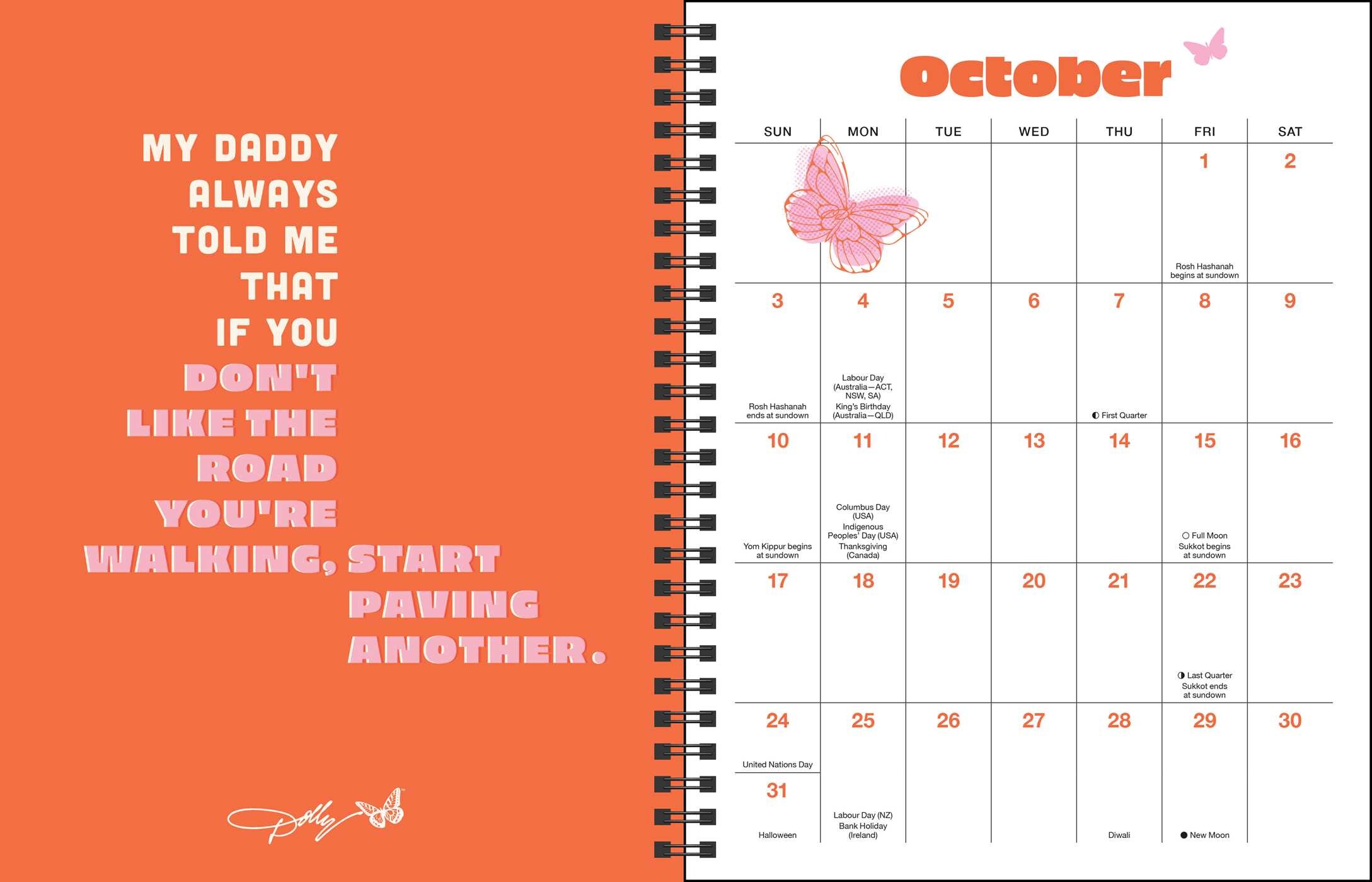 Dollyisms: Dolly Parton's 2027 Softcover Monthly/Weekly Planner Calendar