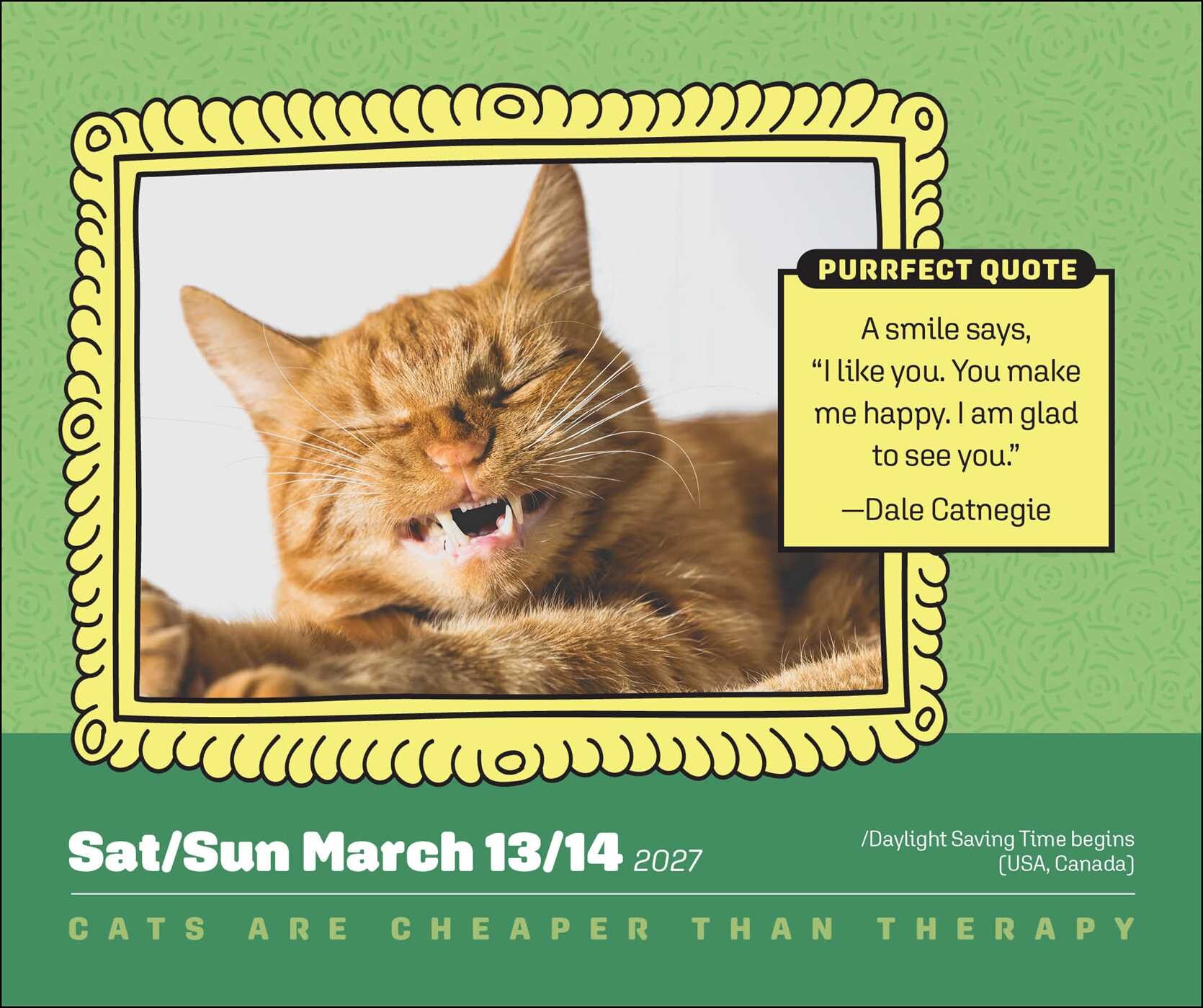 Cats Are Cheaper Than Therapy 2027 Day-to-Day Calendar