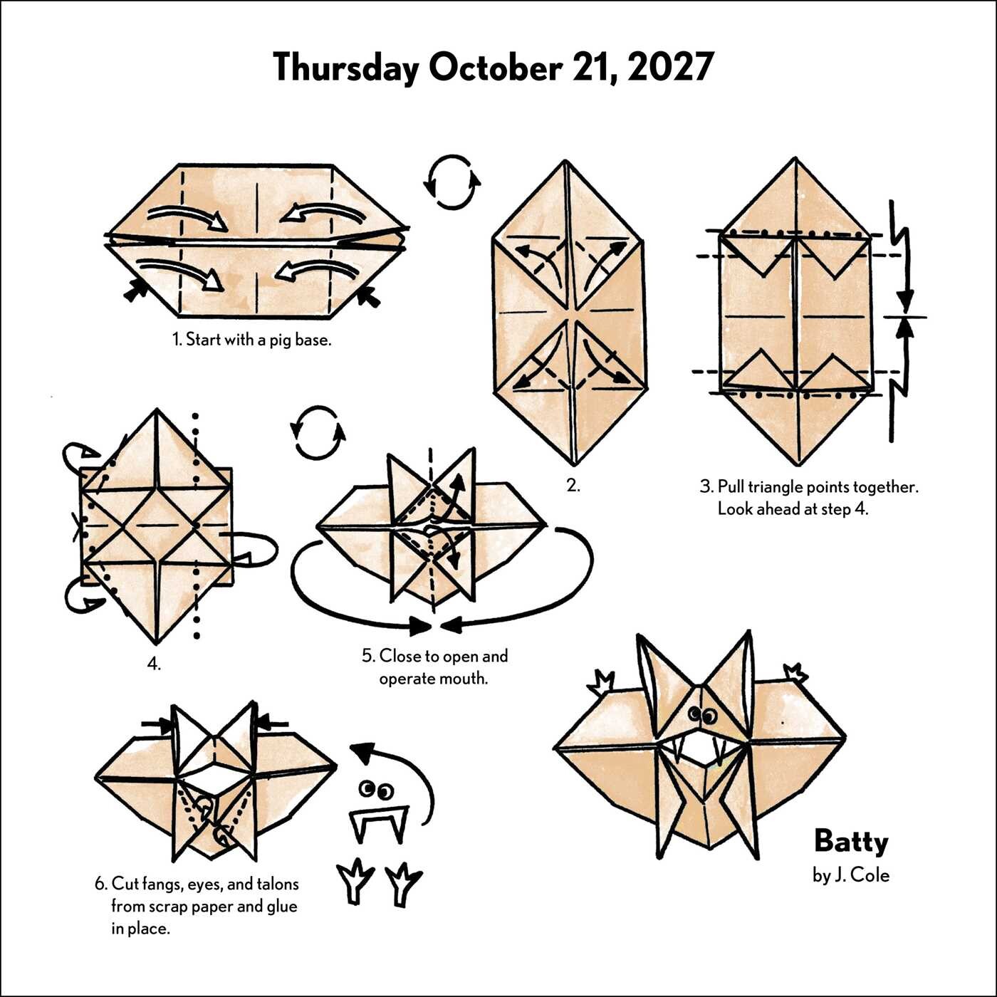 Easy Origami 2027 Fold-a-Day Calendar
