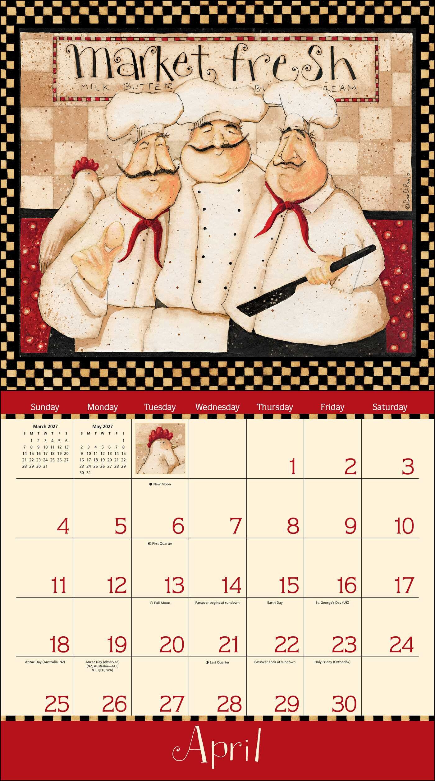 Home is in the Kitchen 2027 Deluxe Wall Calendar