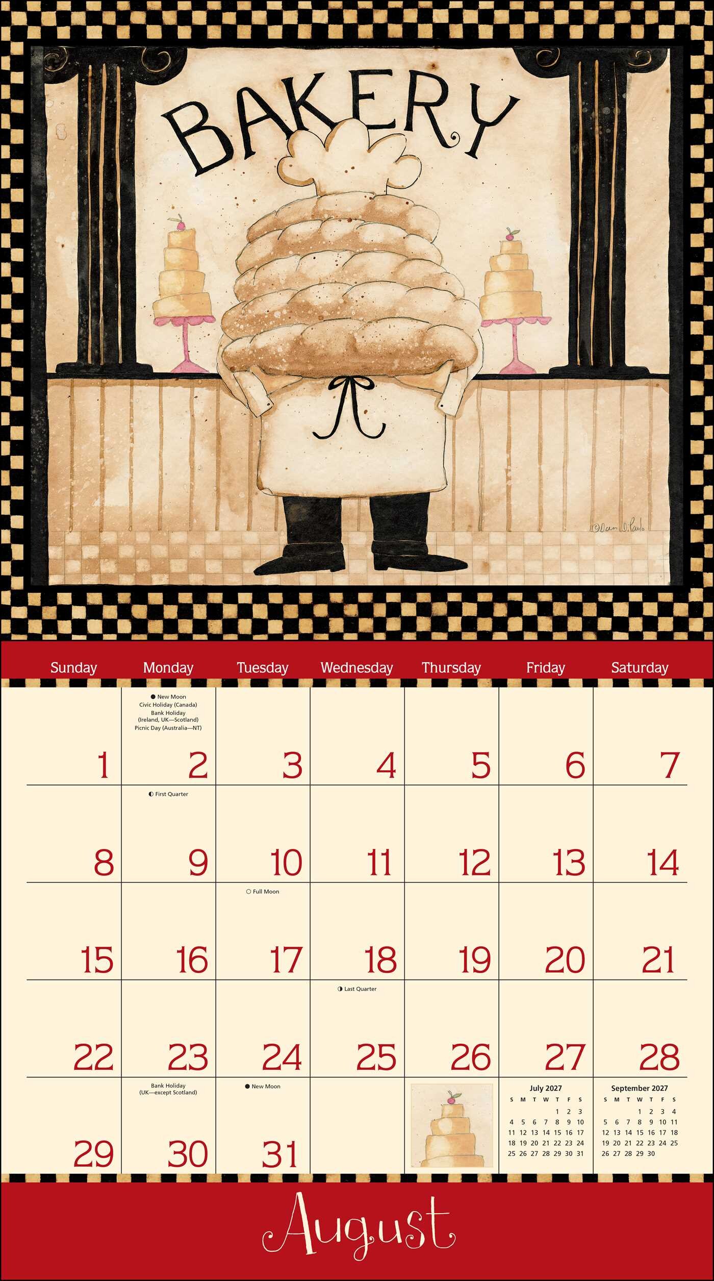 Home is in the Kitchen 2027 Deluxe Wall Calendar