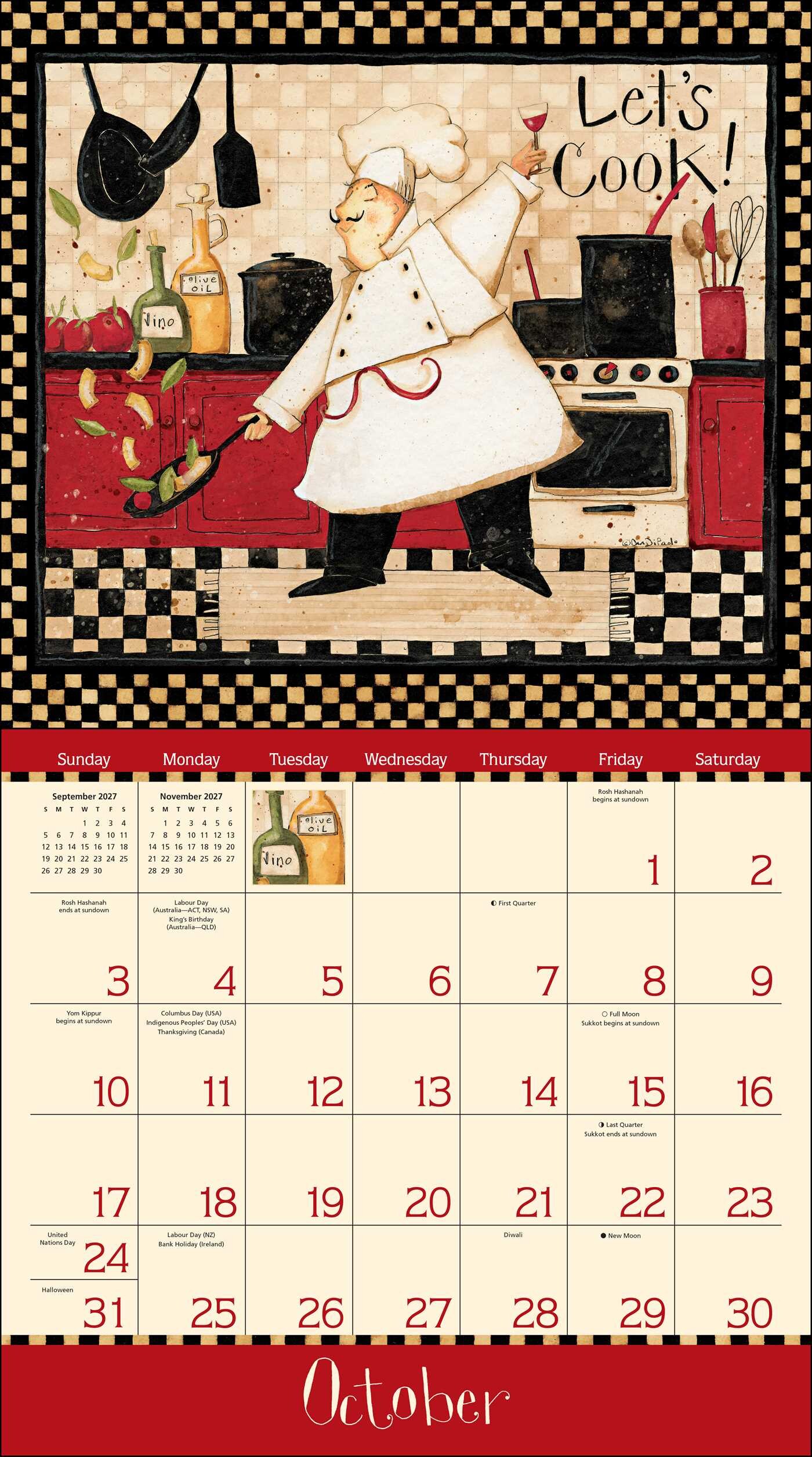 Home is in the Kitchen 2027 Deluxe Wall Calendar