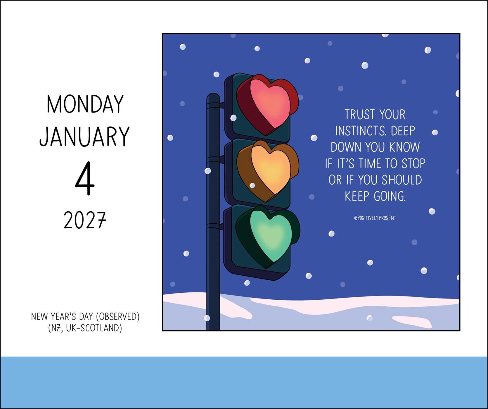 Positively Present 2027 Day-to-Day Calendar