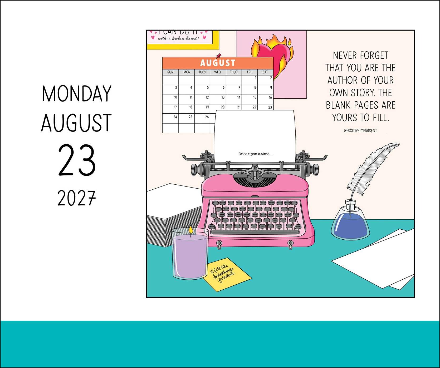 Positively Present 2027 Day-to-Day Calendar