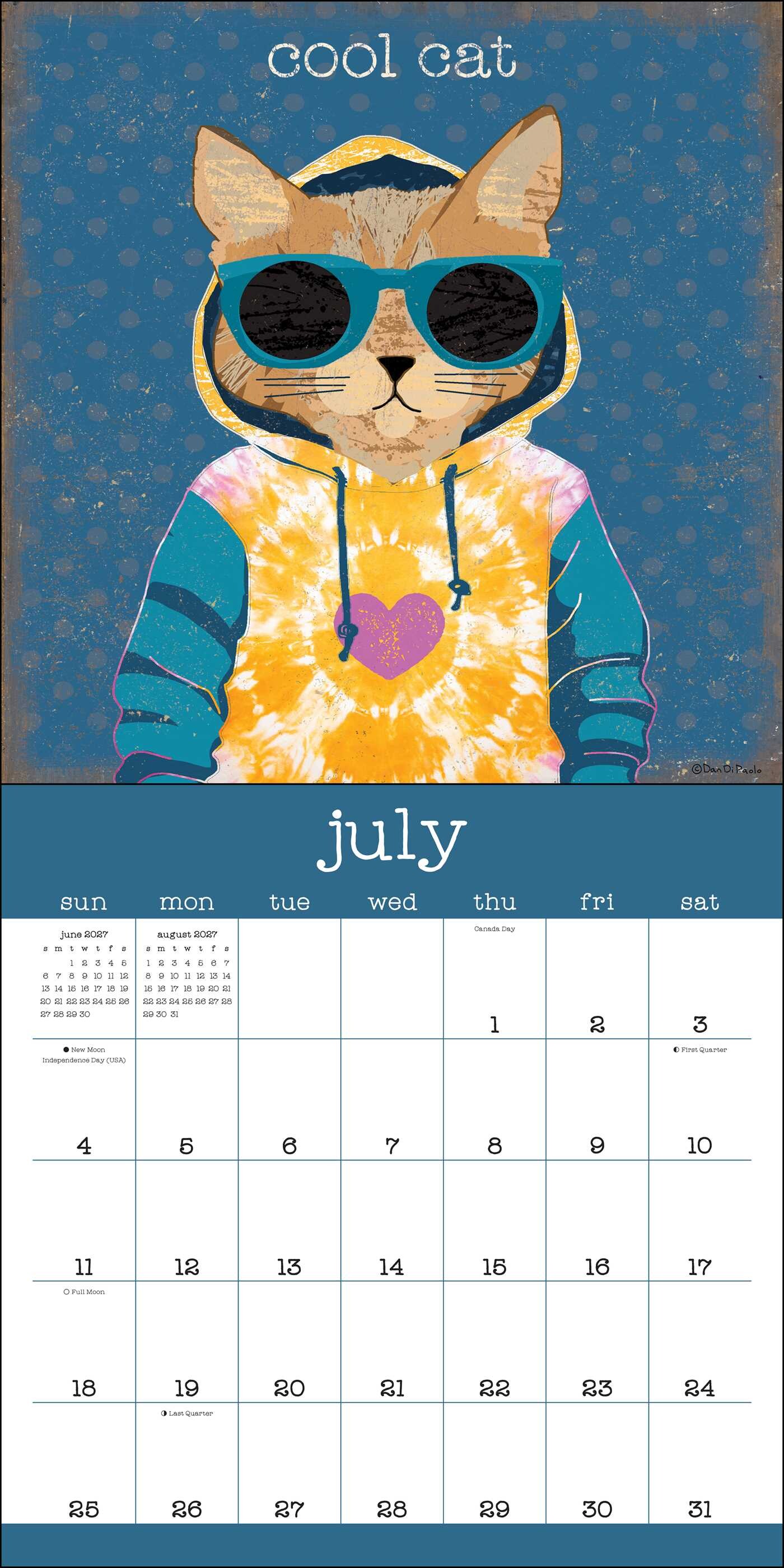 Year of Snarky Cats 2027 Wall Calendar
