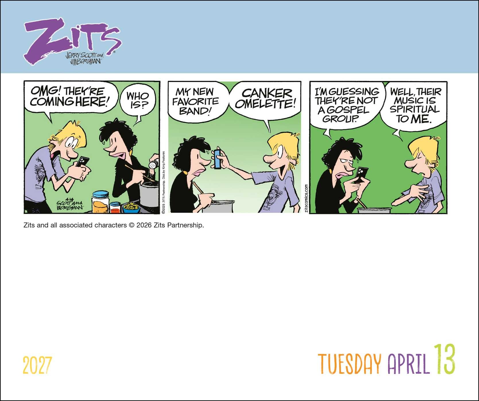 Zits 2027 Day-to-Day Calendar