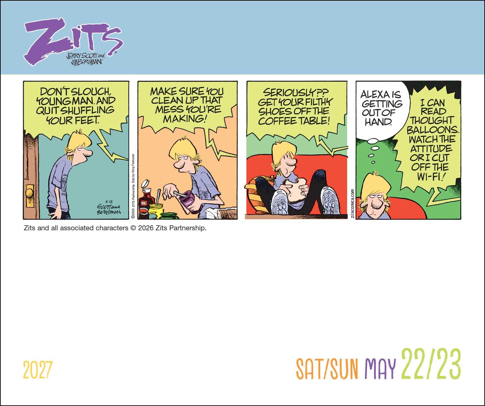 Zits 2027 Day-to-Day Calendar