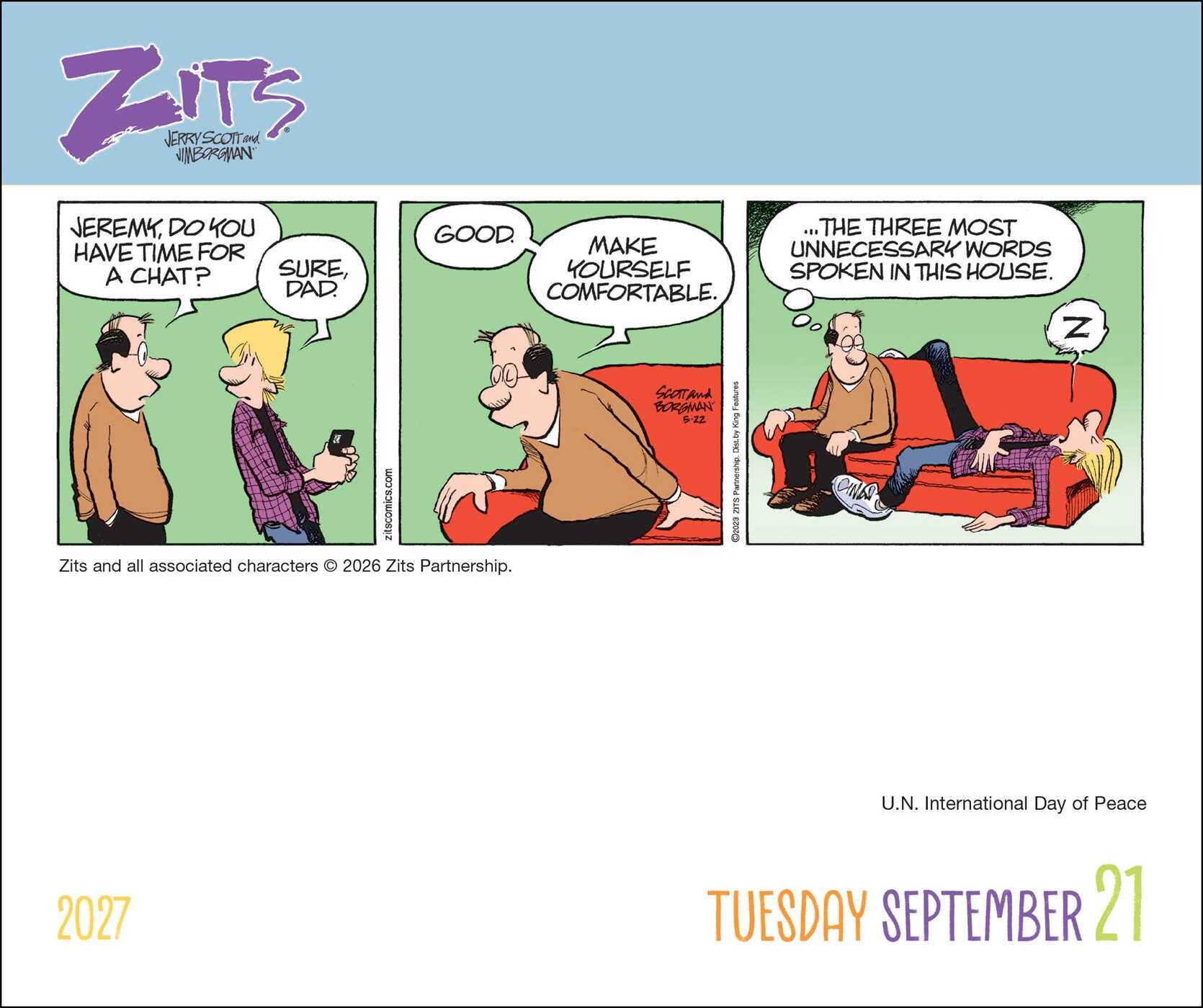 Zits 2027 Day-to-Day Calendar