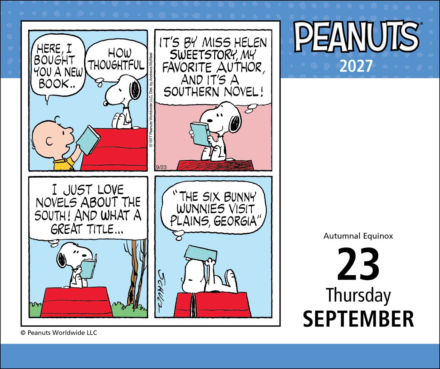 PEANUTS® 2027 Day-to-Day Calendar