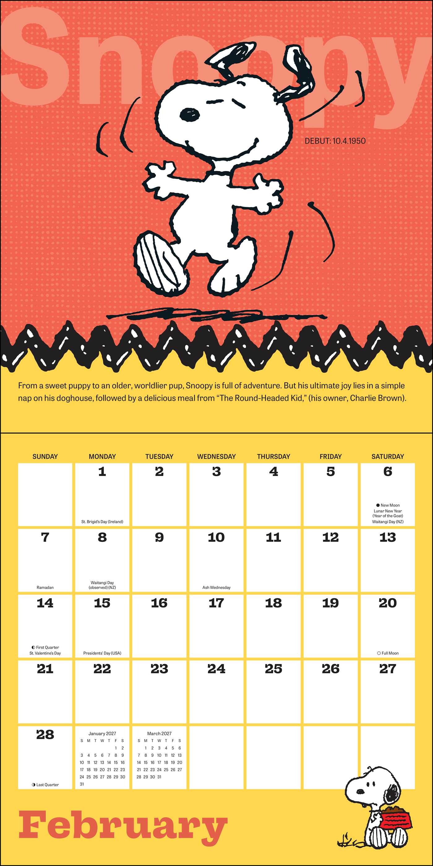 PEANUTS® 2027 Wall Calendar with Clings