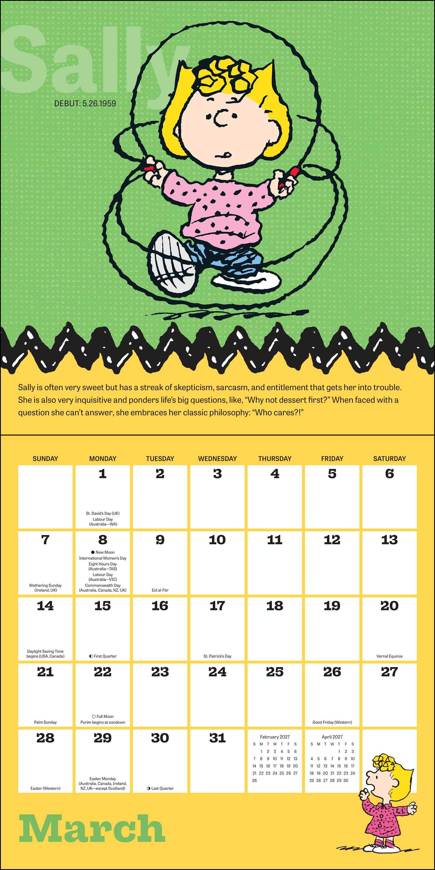 PEANUTS® 2027 Wall Calendar with Clings
