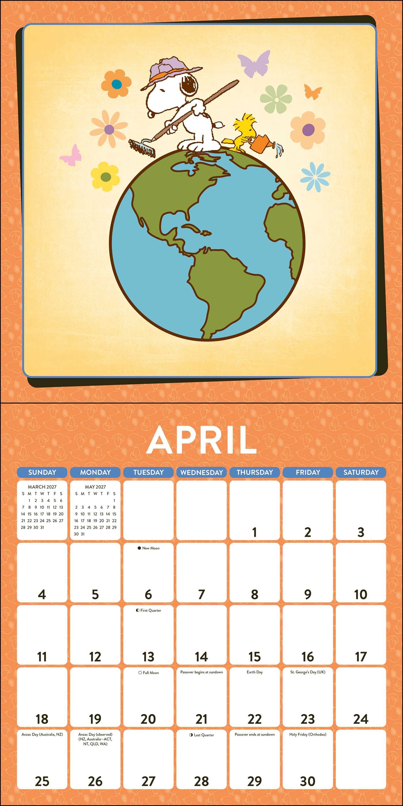 PEANUTS®: SNOOPY 2027 Wall Calendar with Notecards