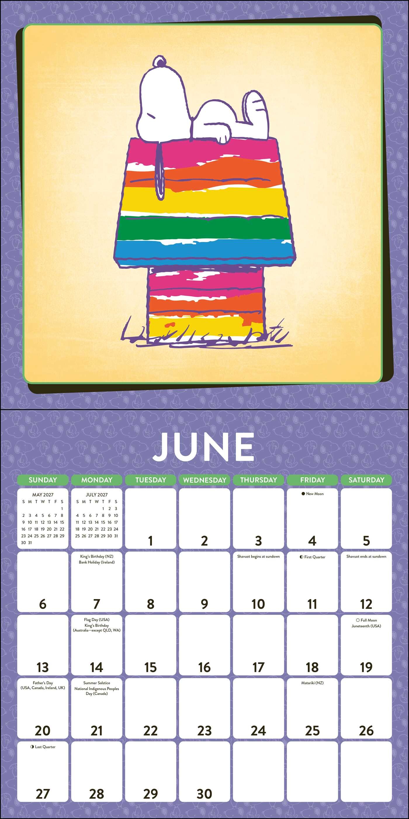 PEANUTS®: SNOOPY 2027 Wall Calendar with Notecards