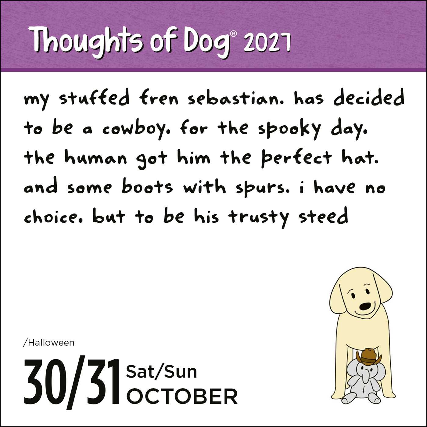 Thoughts of Dog 2027 Day-to-Day Calendar