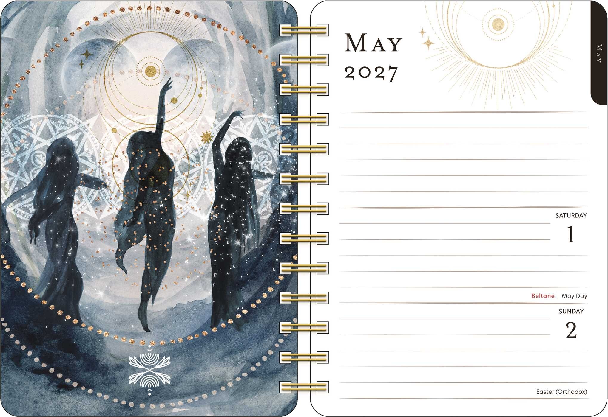 Year of the Witch 2027 Weekly Planner Calendar