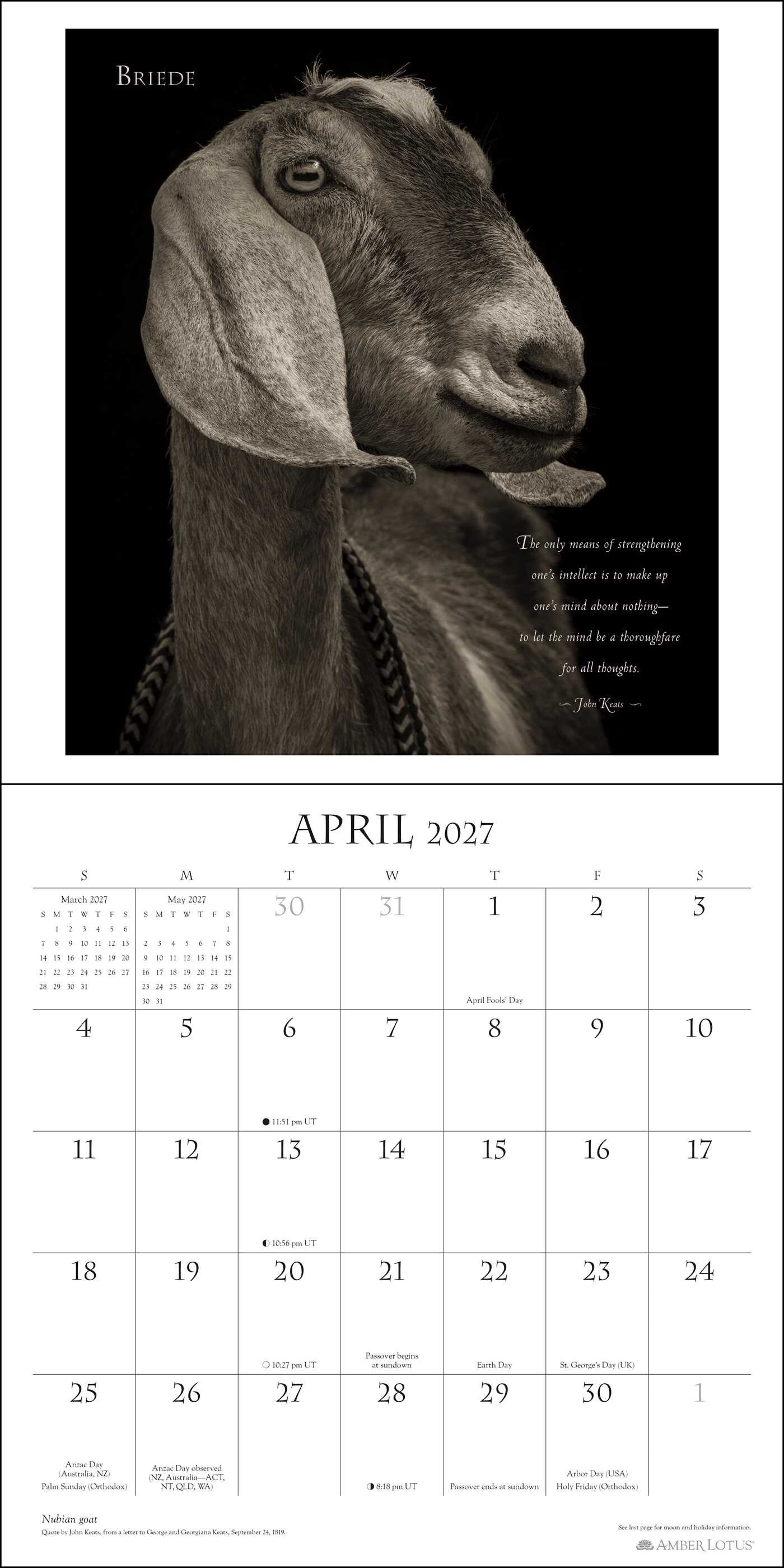 I Am Goat 2027 Wall Calendar
