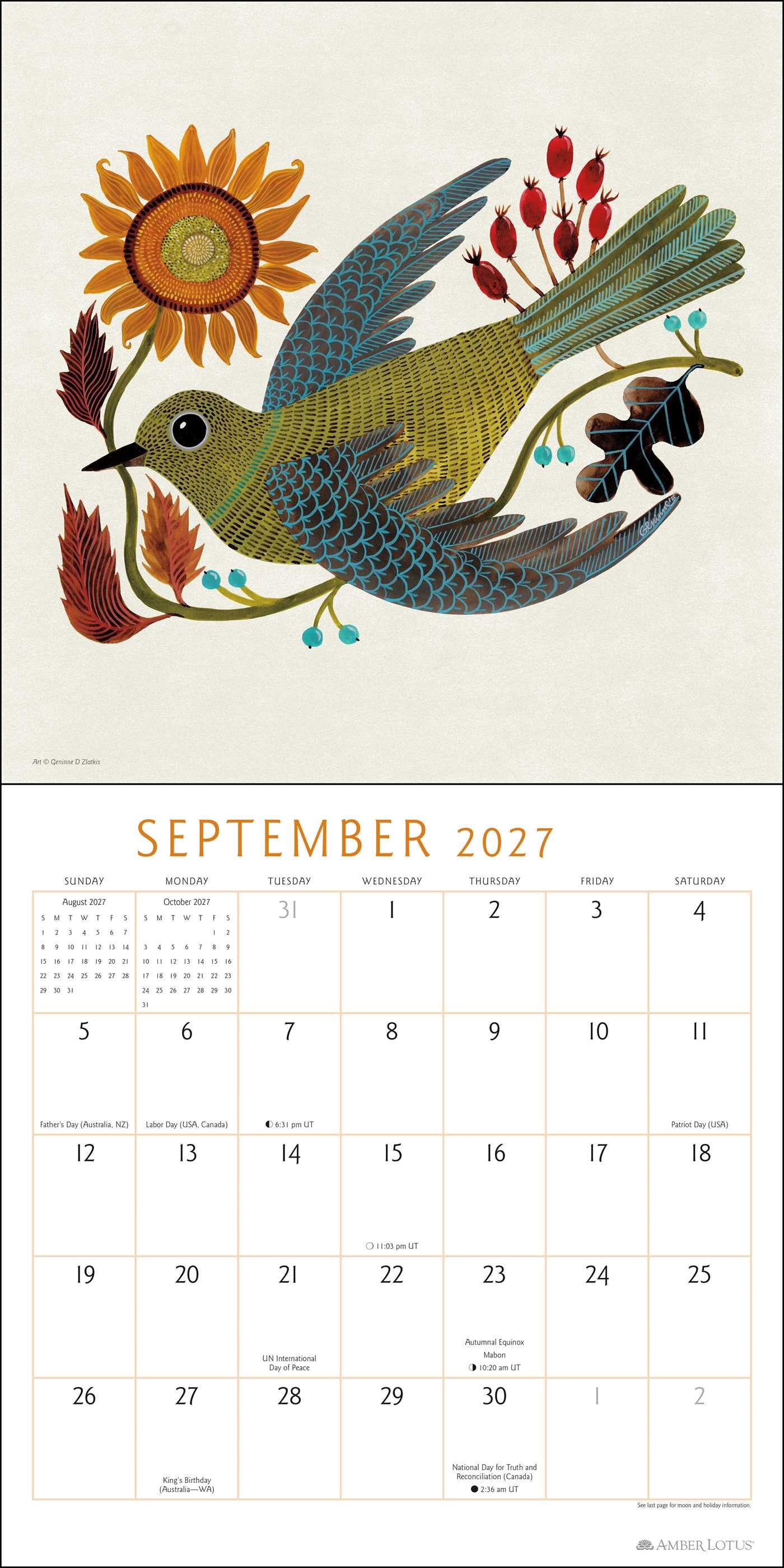 Feathered Friends 2027 Wall Calendar