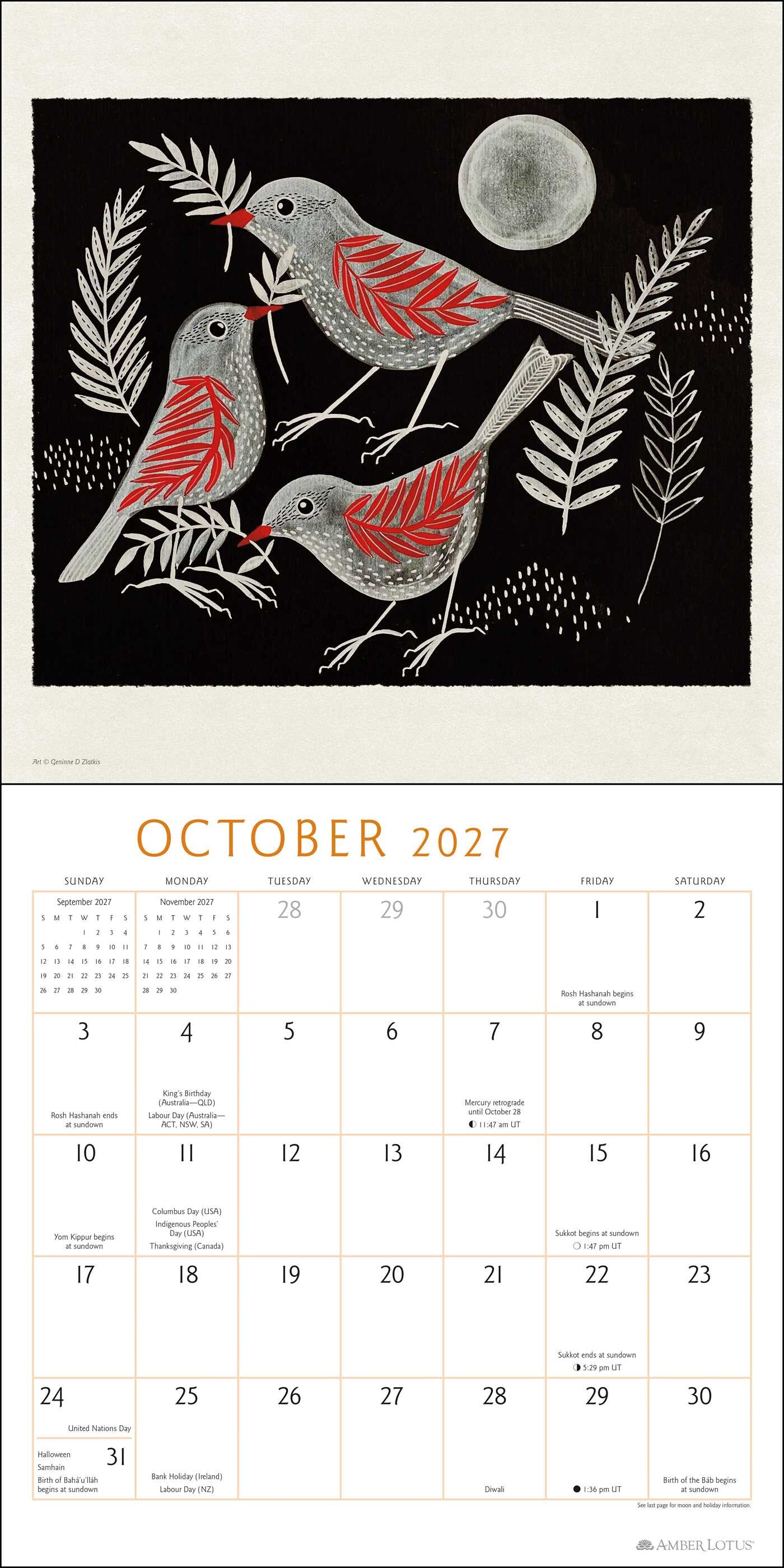 Feathered Friends 2027 Wall Calendar
