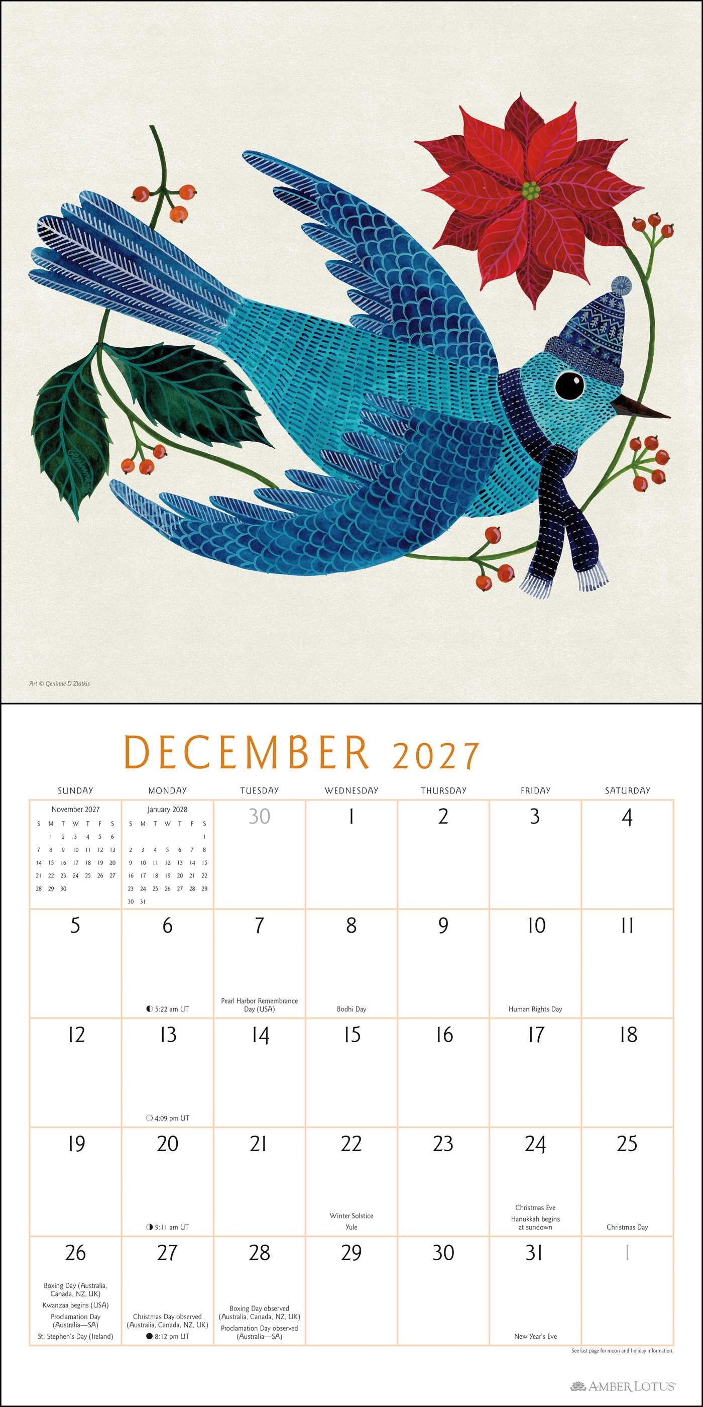Feathered Friends 2027 Wall Calendar