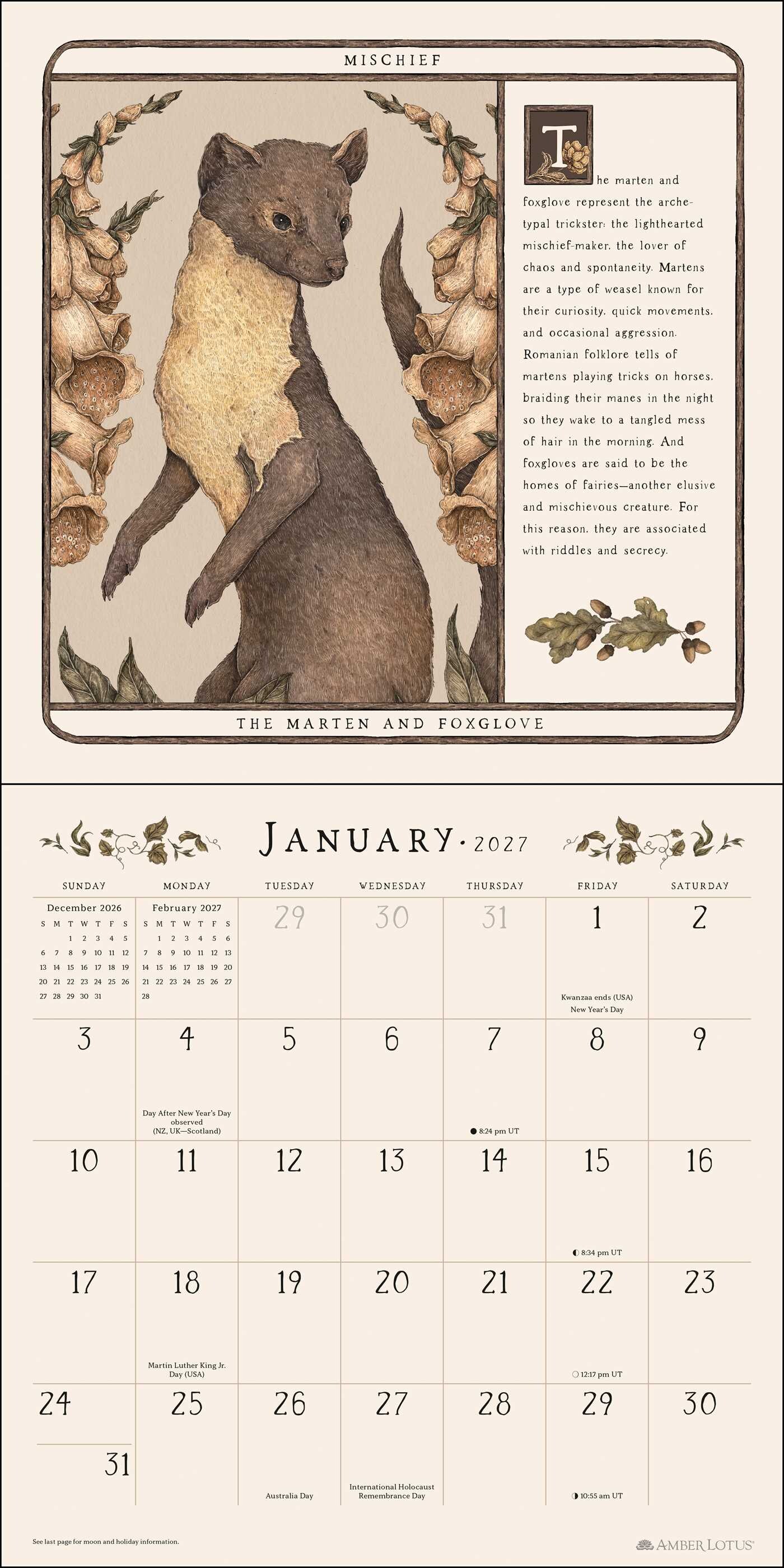 Woodland Wardens 2027 Wall Calendar