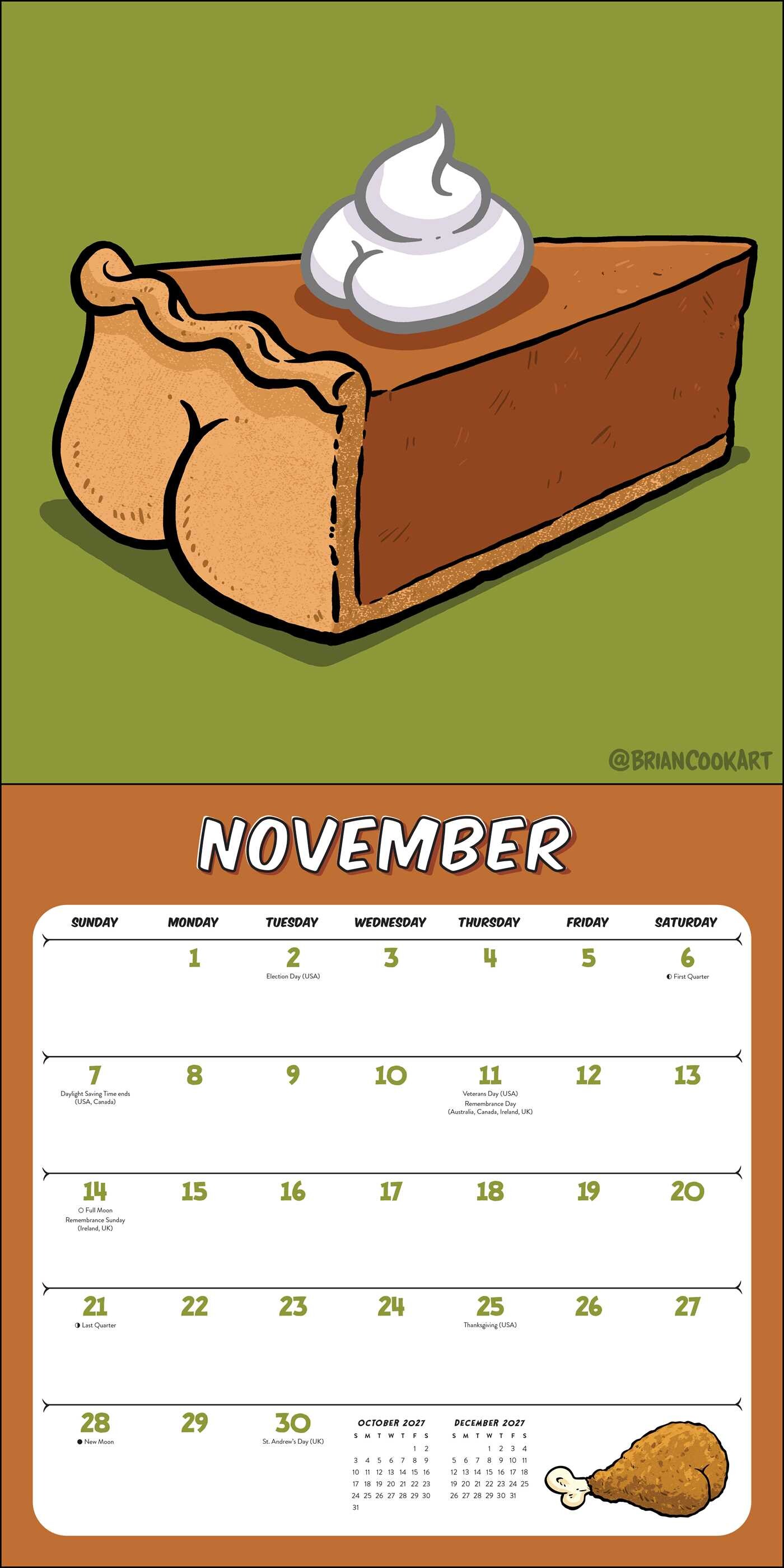 Butts on Things 2027 Wall Calendar