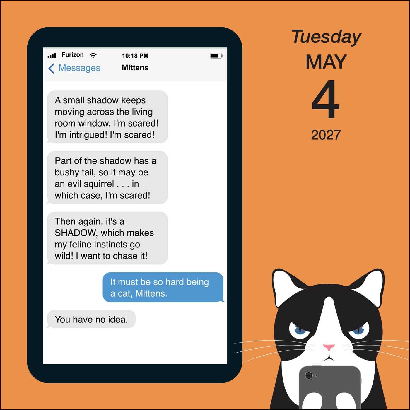Texts from Mittens the Cat 2027 Day-to-Day Calendar