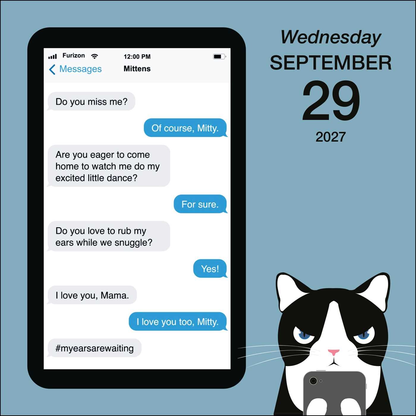 Texts from Mittens the Cat 2027 Day-to-Day Calendar