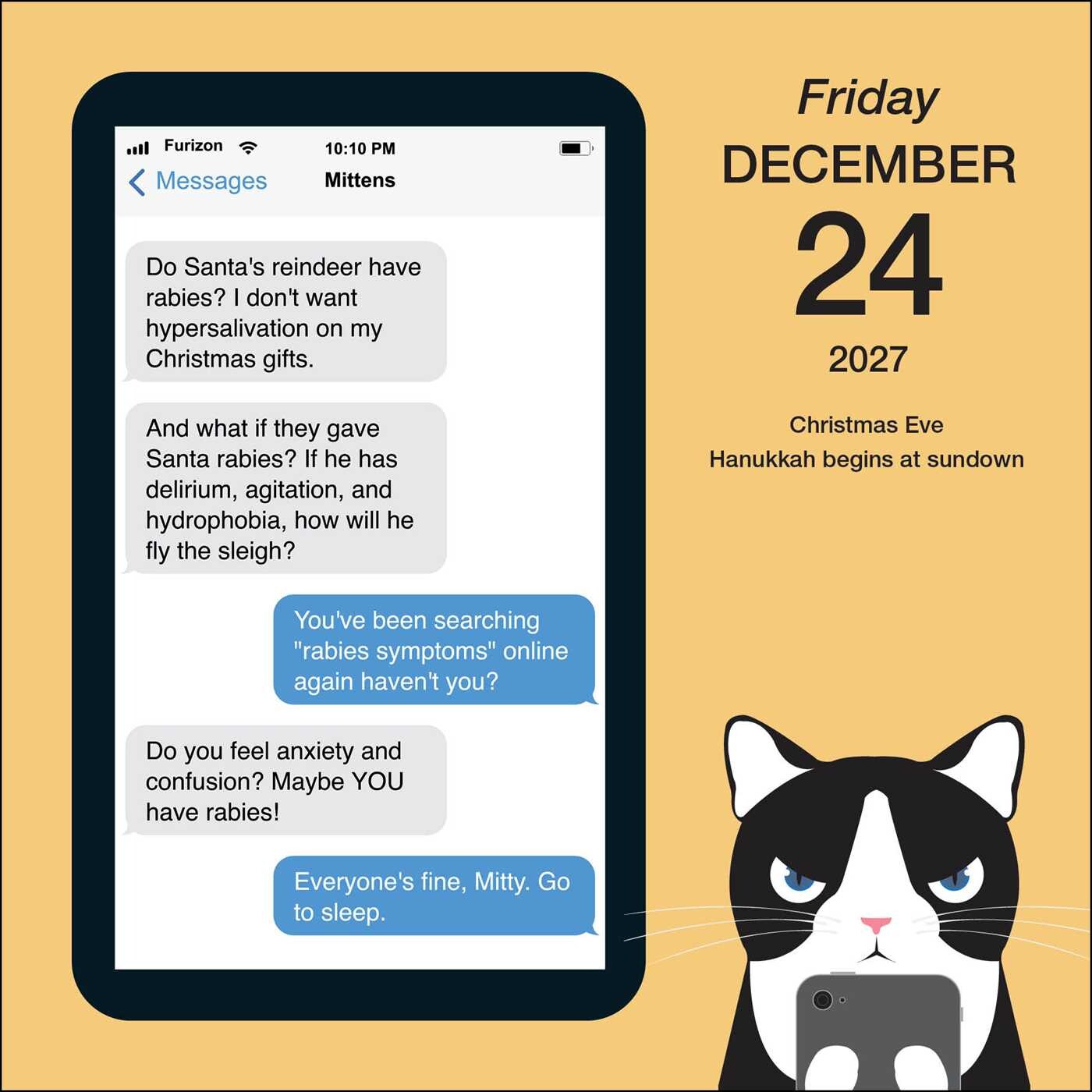 Texts from Mittens the Cat 2027 Day-to-Day Calendar