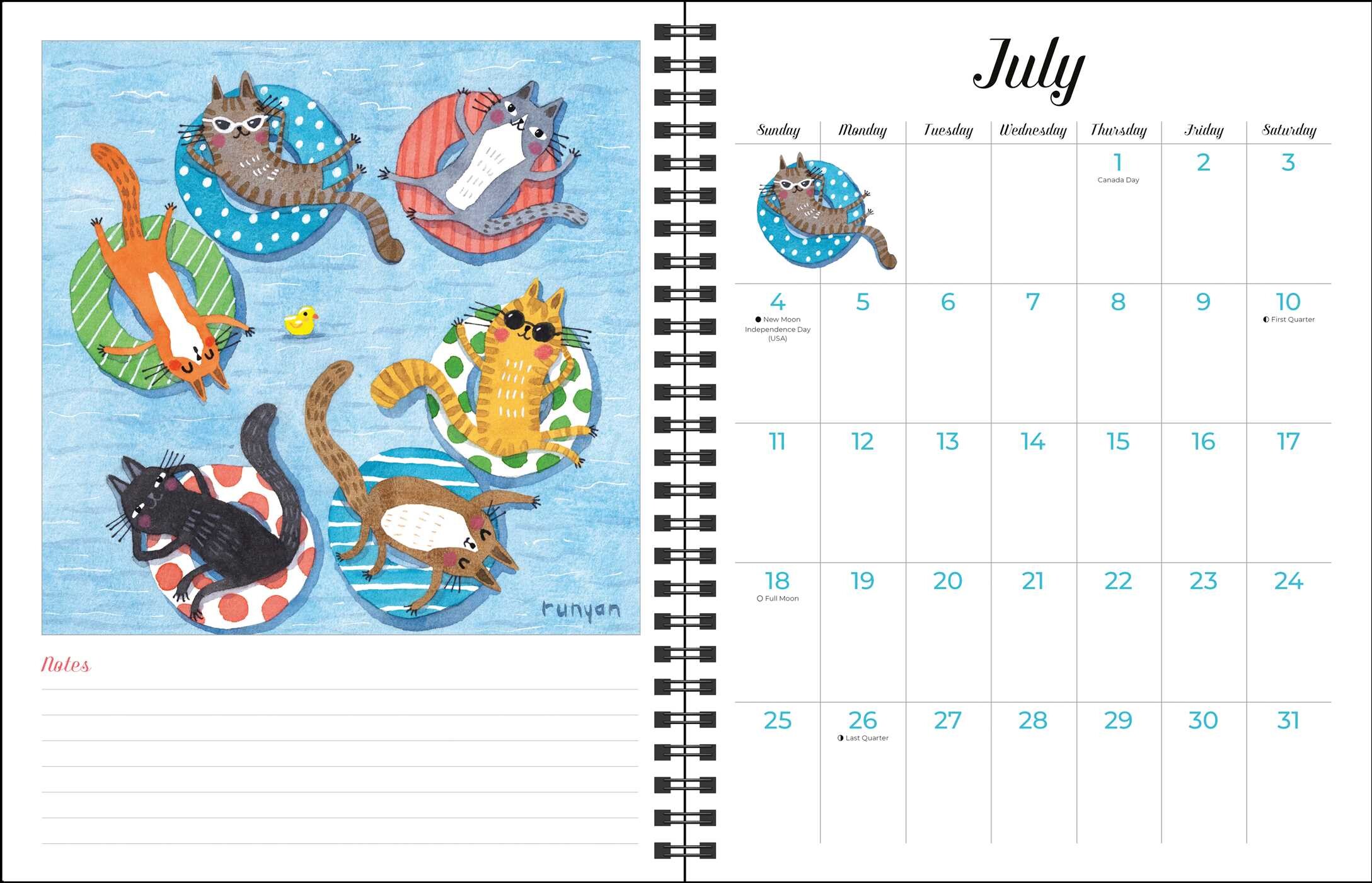 Feline 2027 Monthly/Weekly Planner Calendar