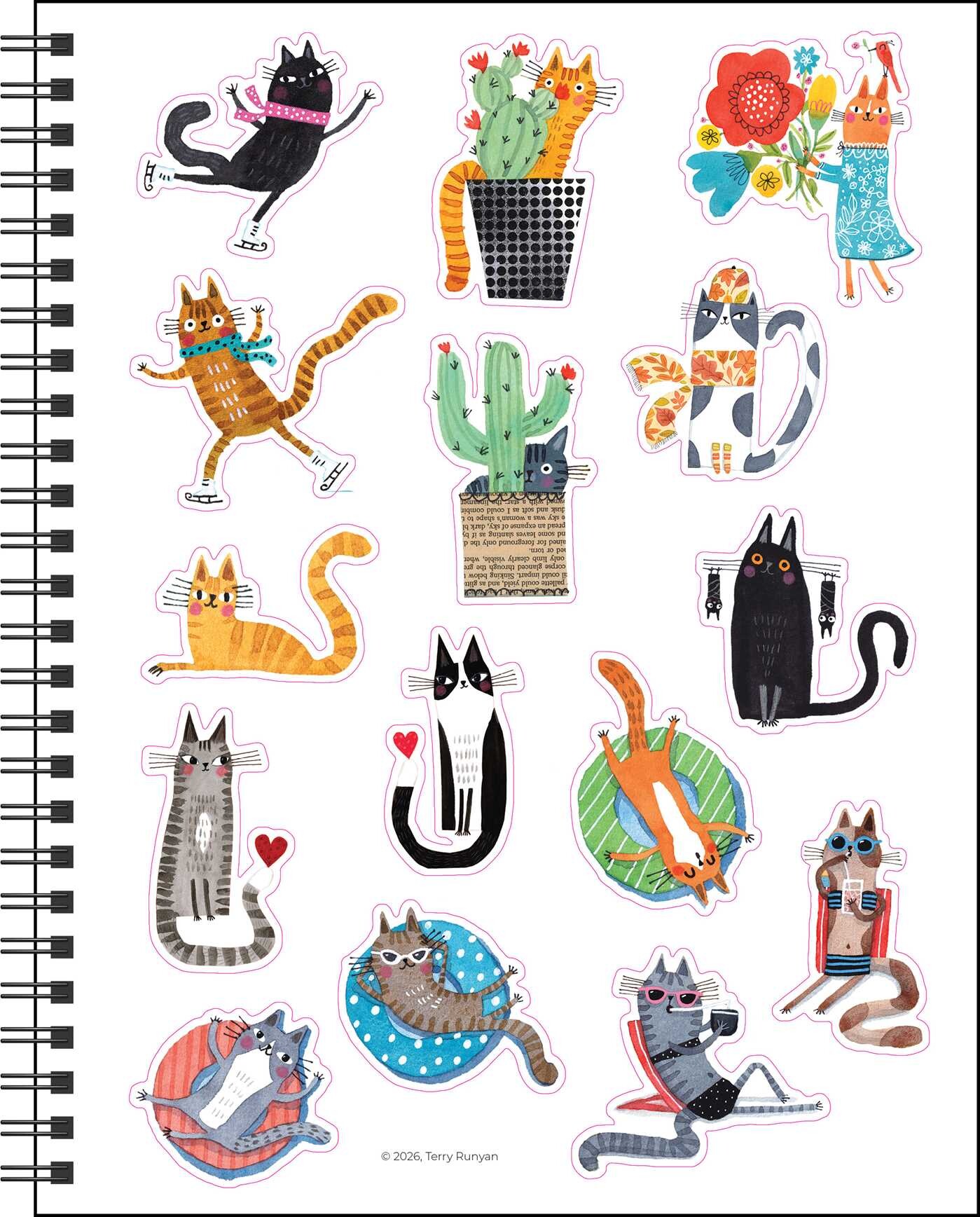 Feline 2027 Monthly/Weekly Planner Calendar