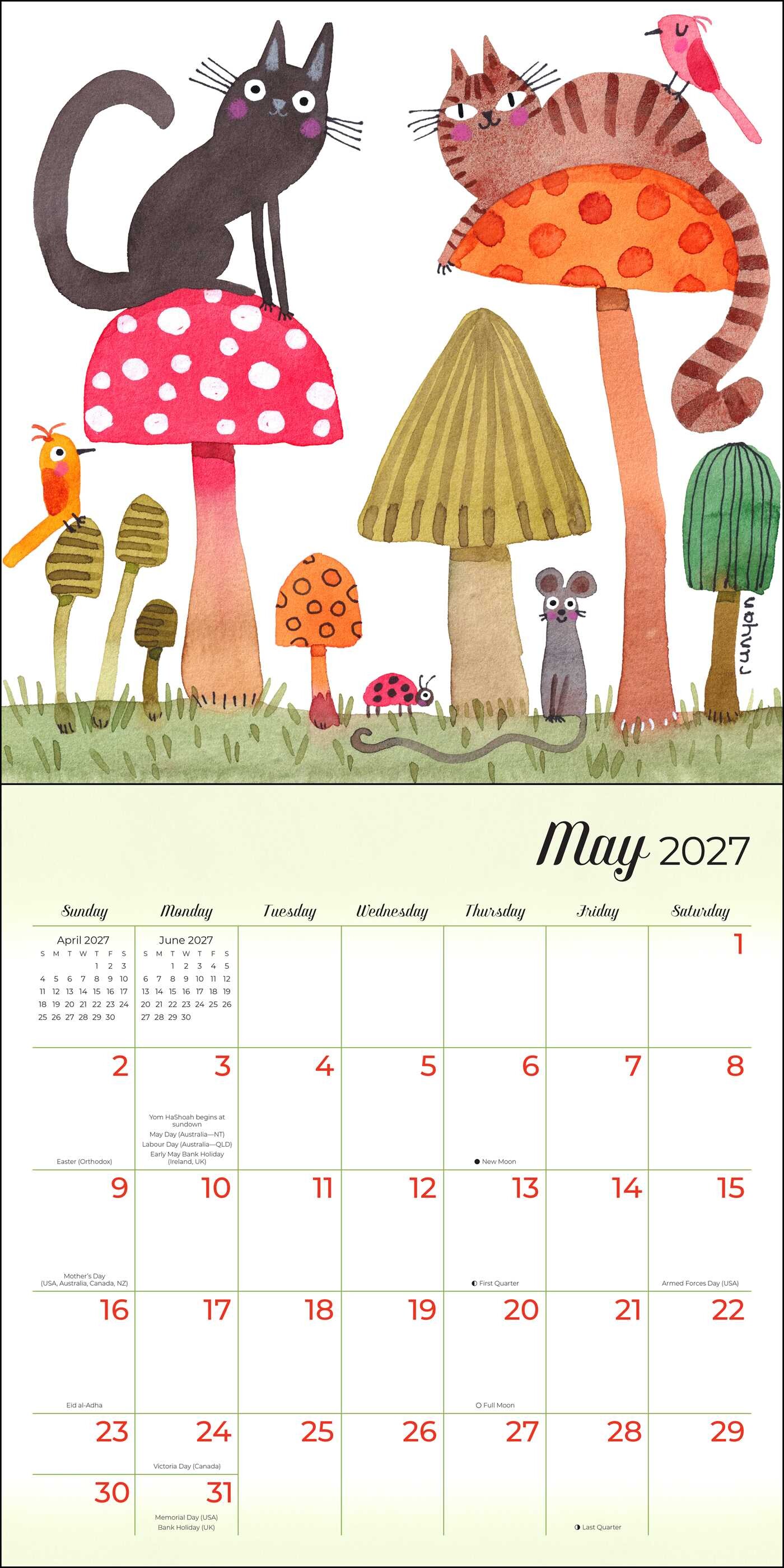 Feline 2027 Wall Calendar