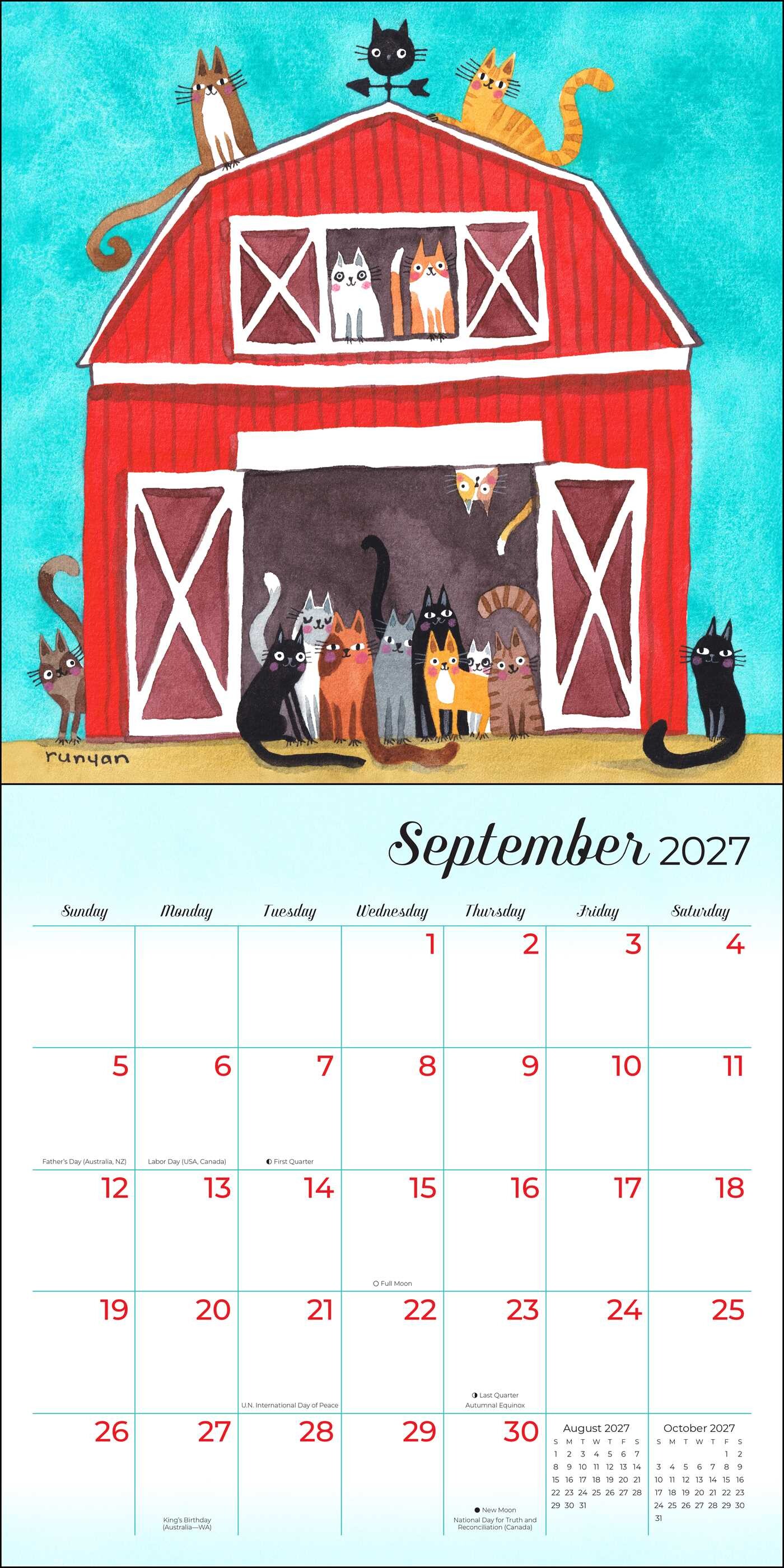 Feline 2027 Wall Calendar