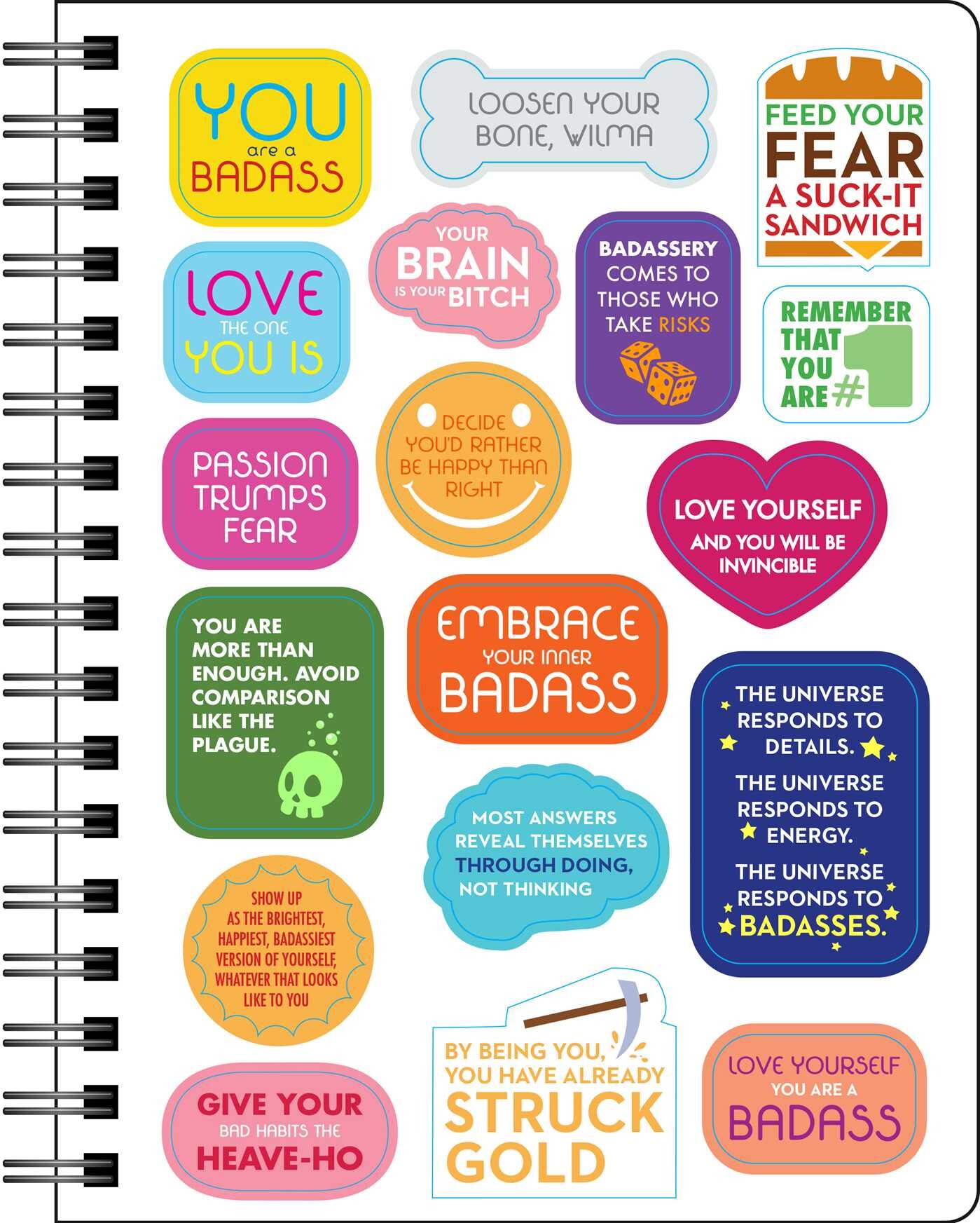 You Are a Badass Deluxe Organizer 17-Month 2026-2027 Weekly/Monthly Planner