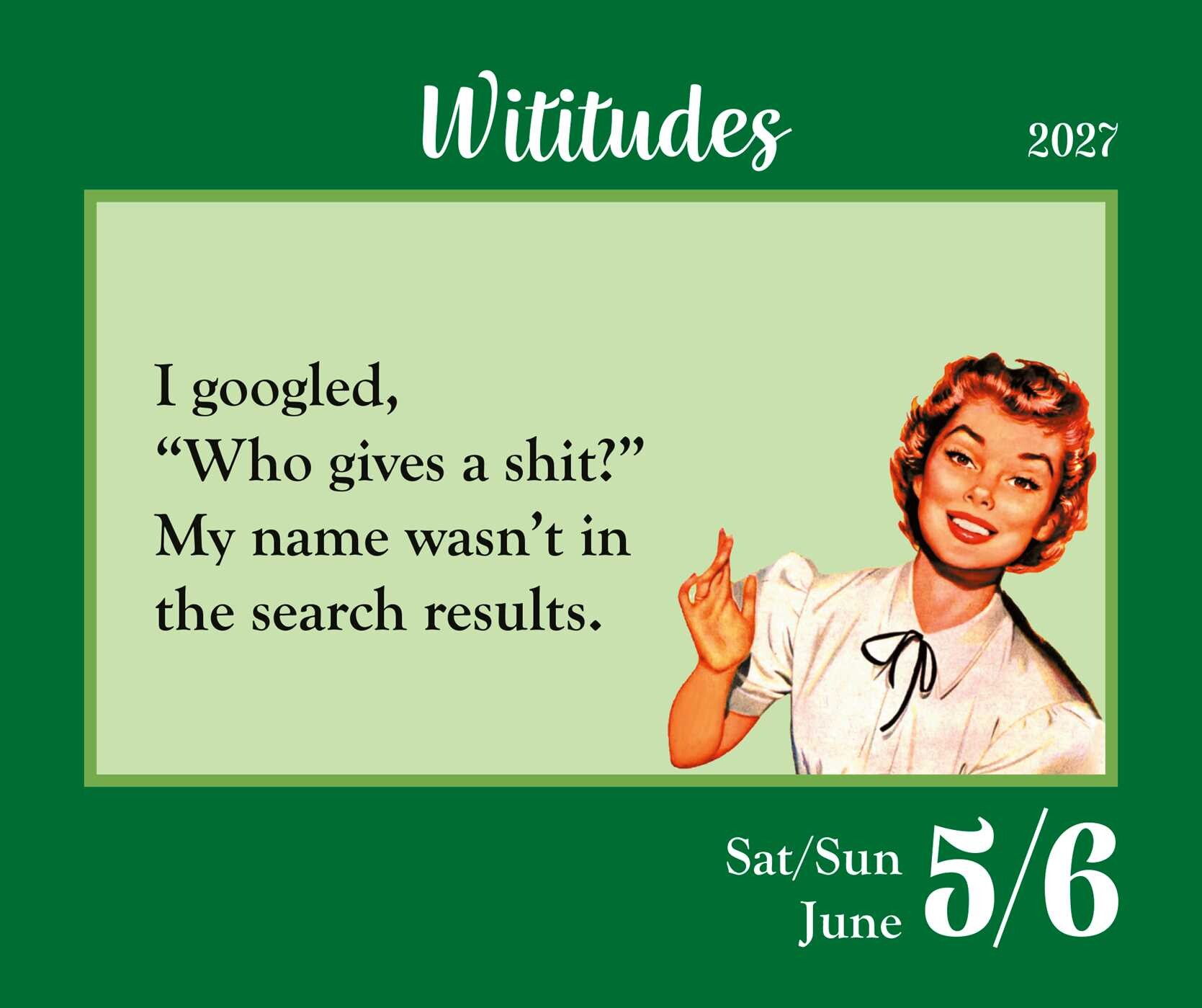 Wititudes 2027 Day-to-Day Calendar