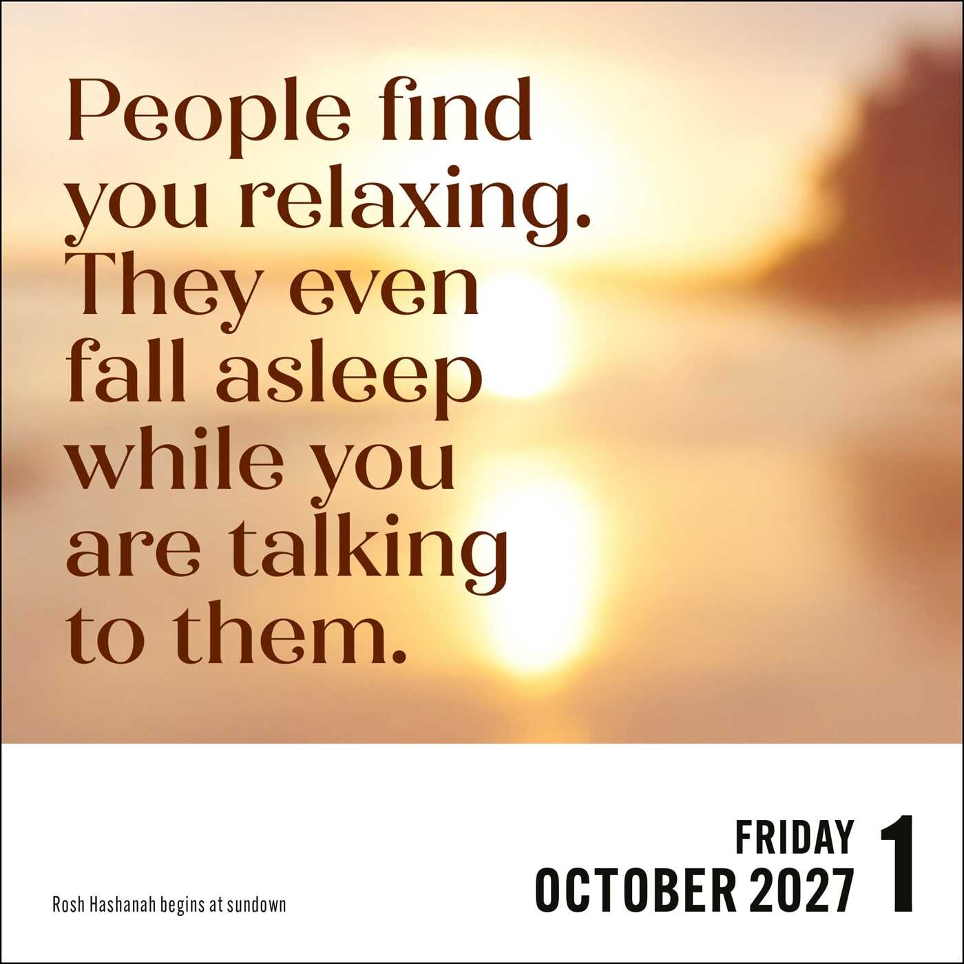 Unspirational 2027 Day-to-Day Calendar