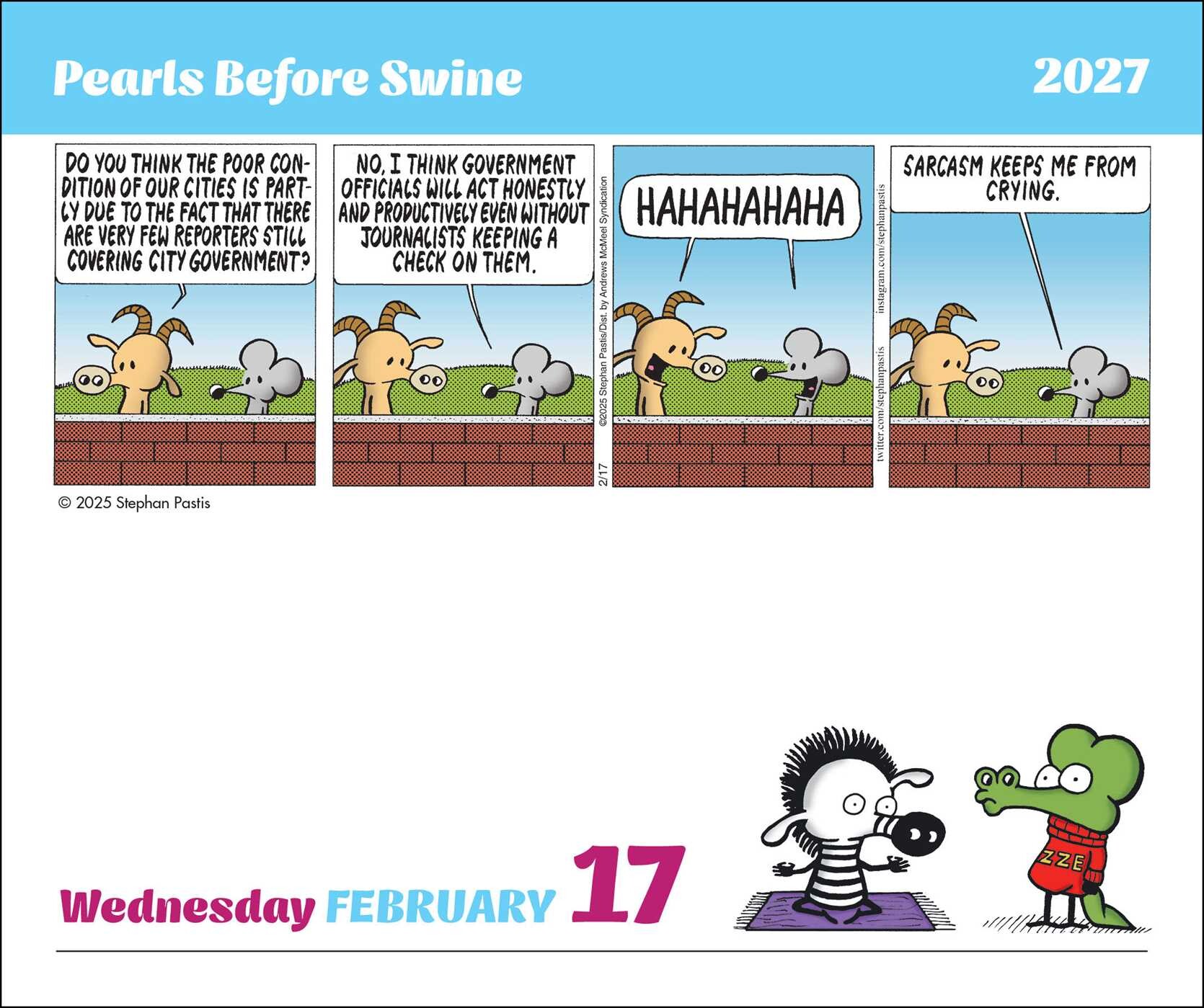 Pearls Before Swine 2027 Day-to-Day Calendar
